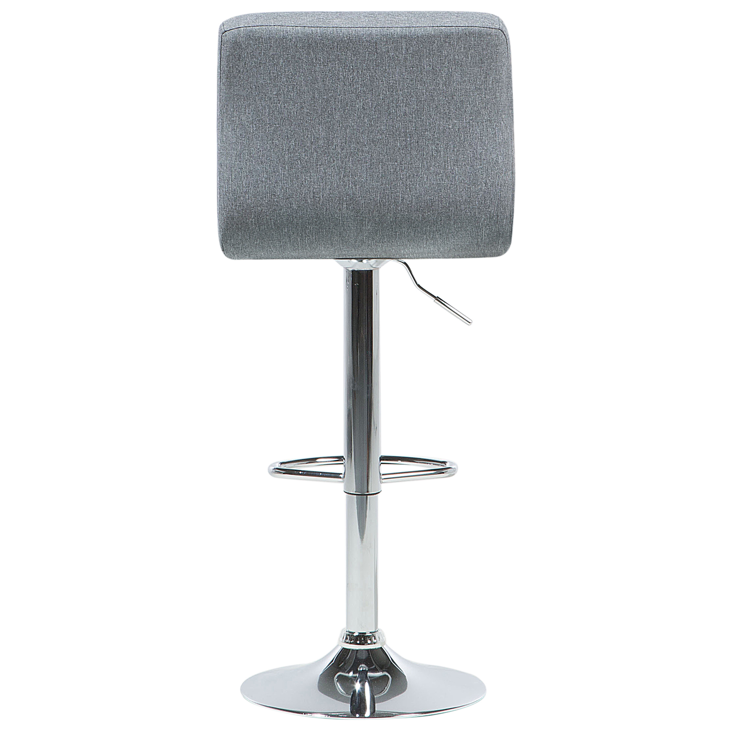 Set of 2 bar chairs MARION Swivel Light Grey [7]