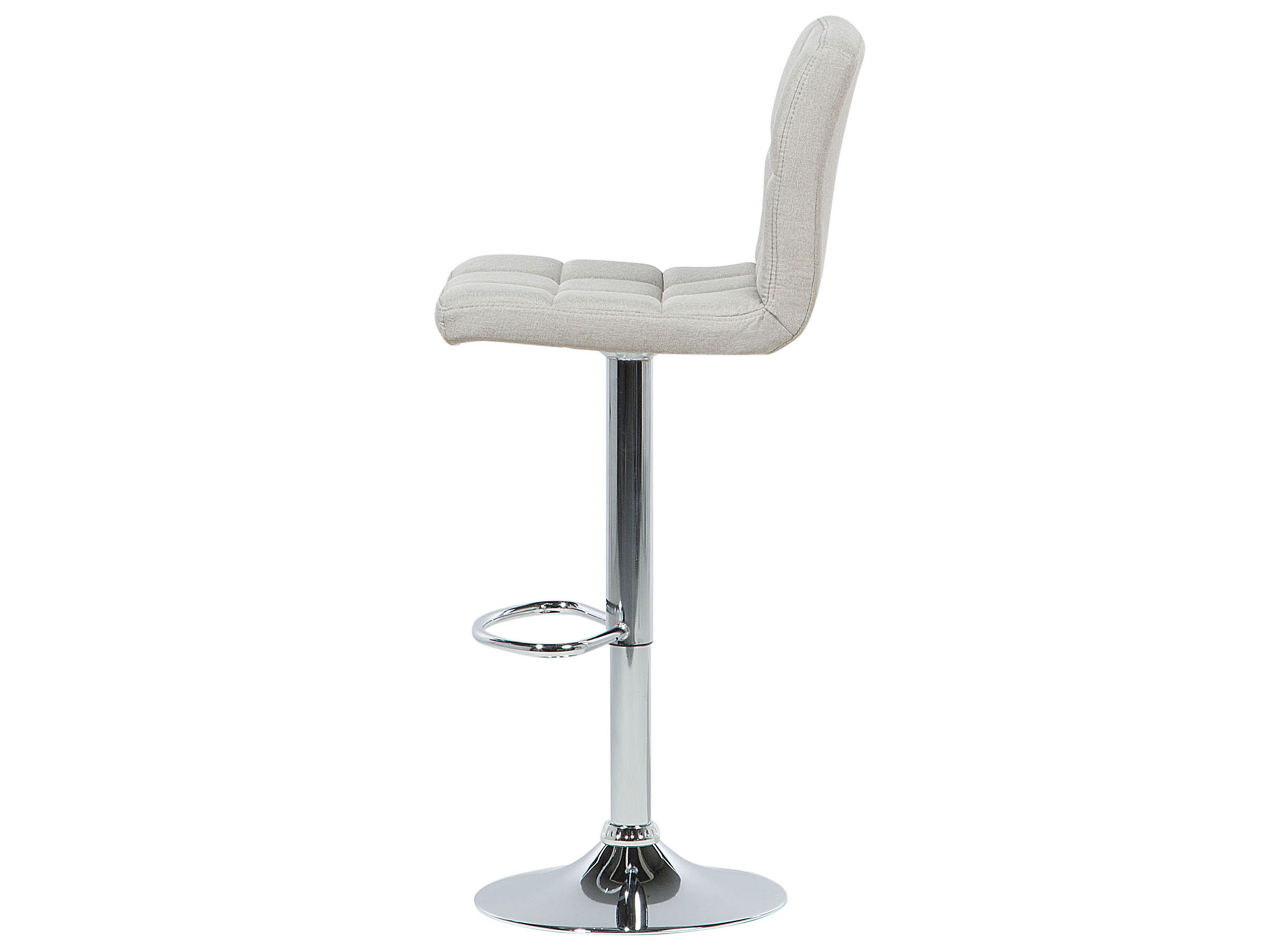 Set of 2 MARION Bar Stools Swivel Light Beige [6]