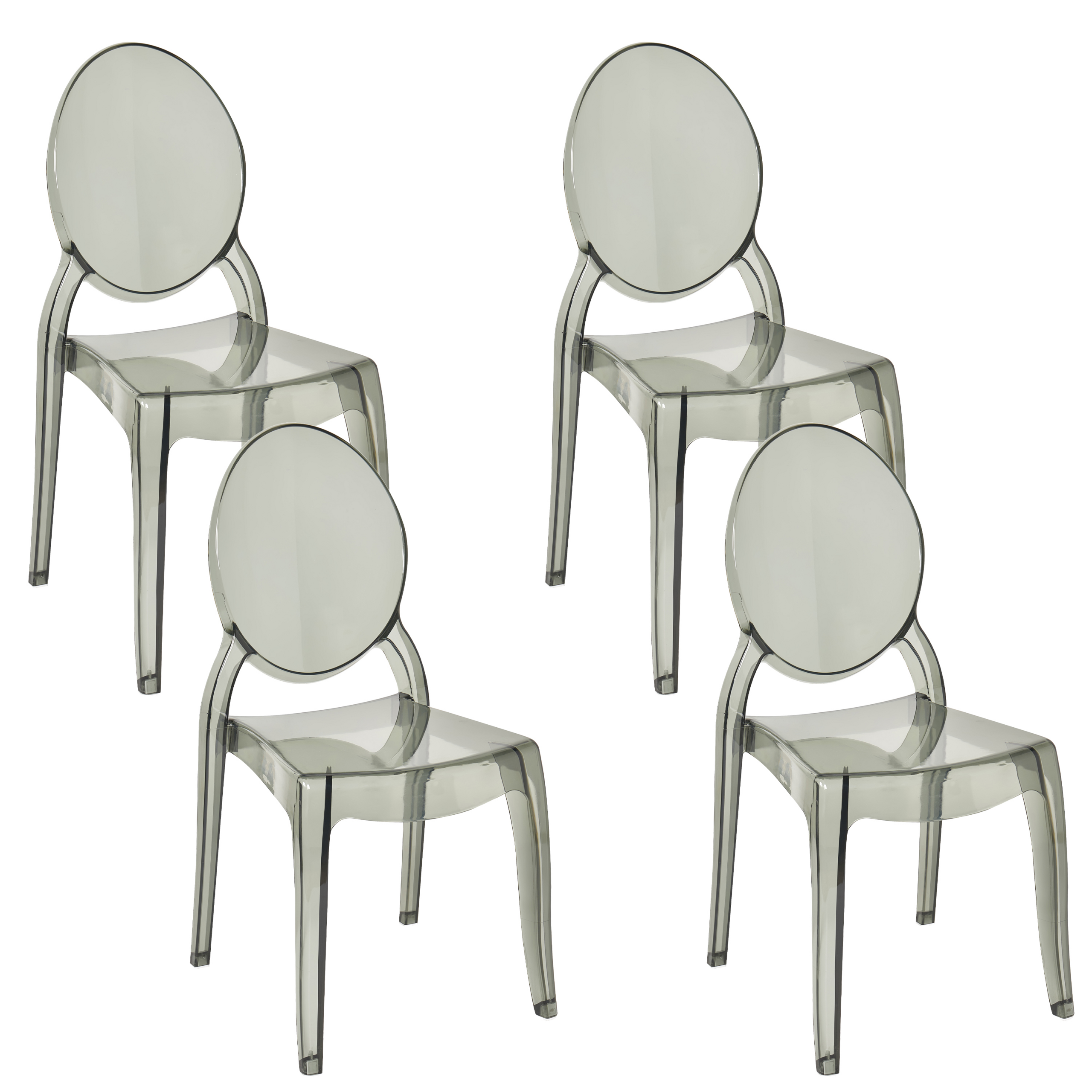 Set of 4 dining chairs MERTON Black [2]