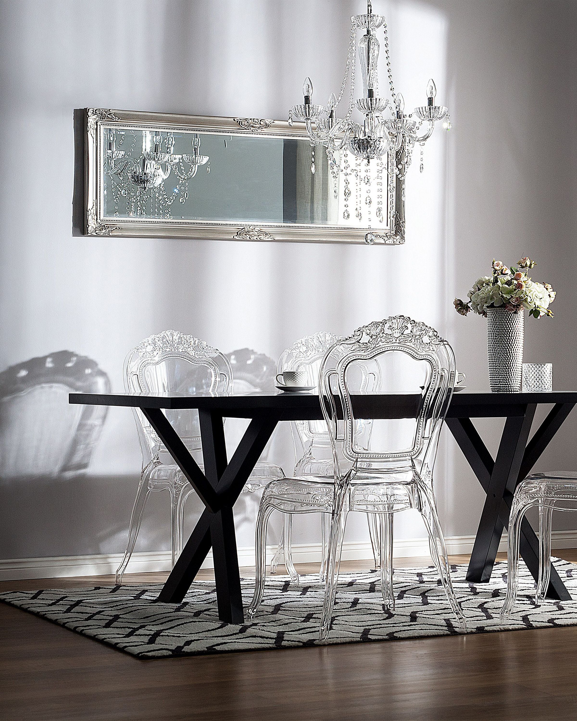 Scaun de banchet - Set of 2 Dining Chairs VERMONT Transparent