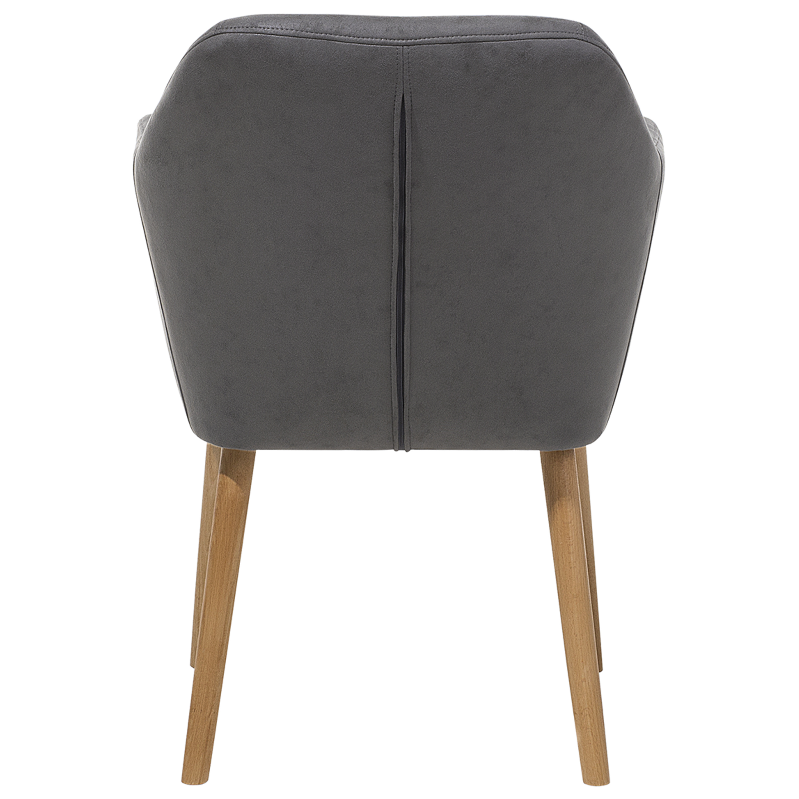 Scaun dining YORKVILLE Piele ecologică Gri [5]