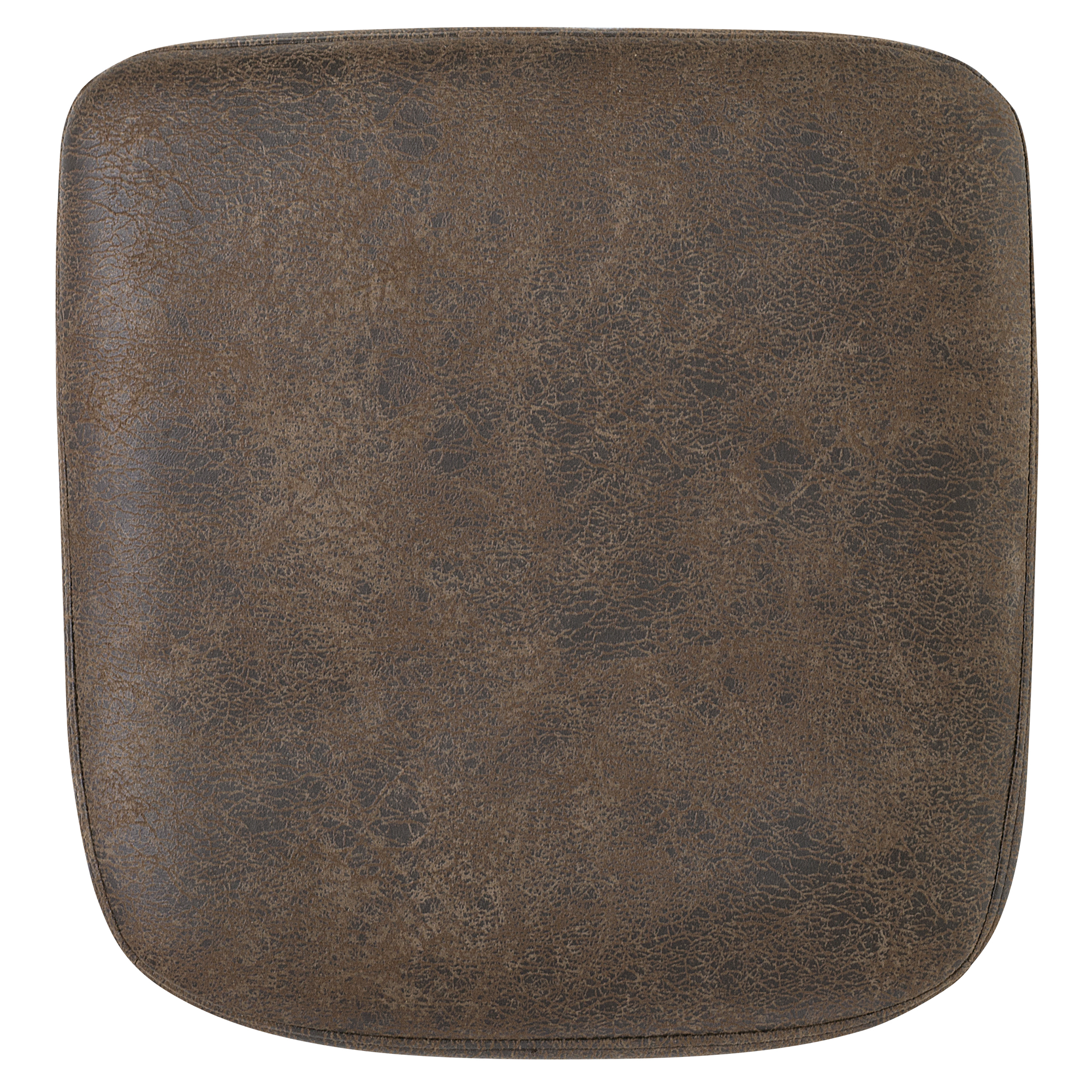 Scaun dining YORKVILLE Piele ecologică Maro închis [9]