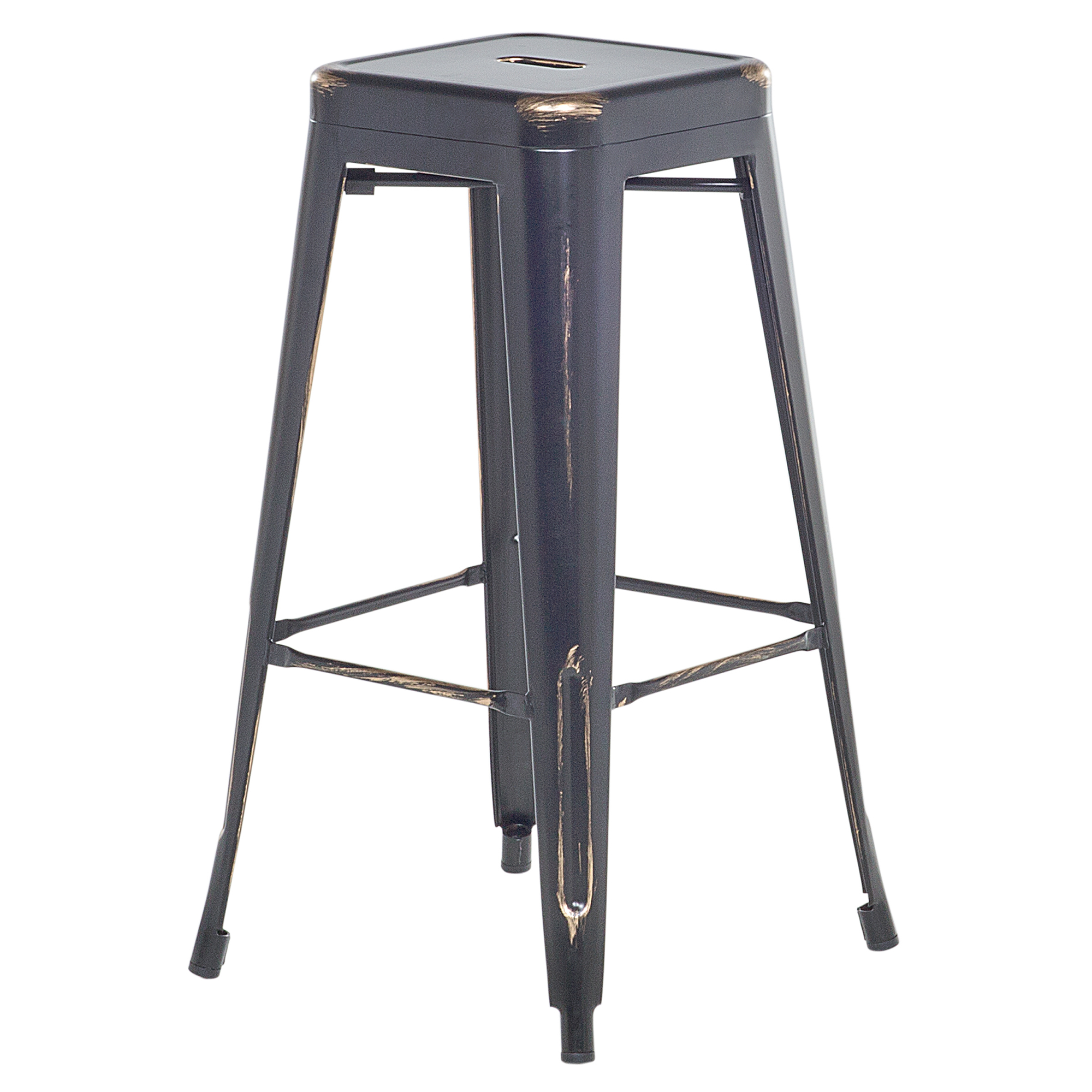 Set de 2 scaune de bar CABRILLO Metal Negru [4]