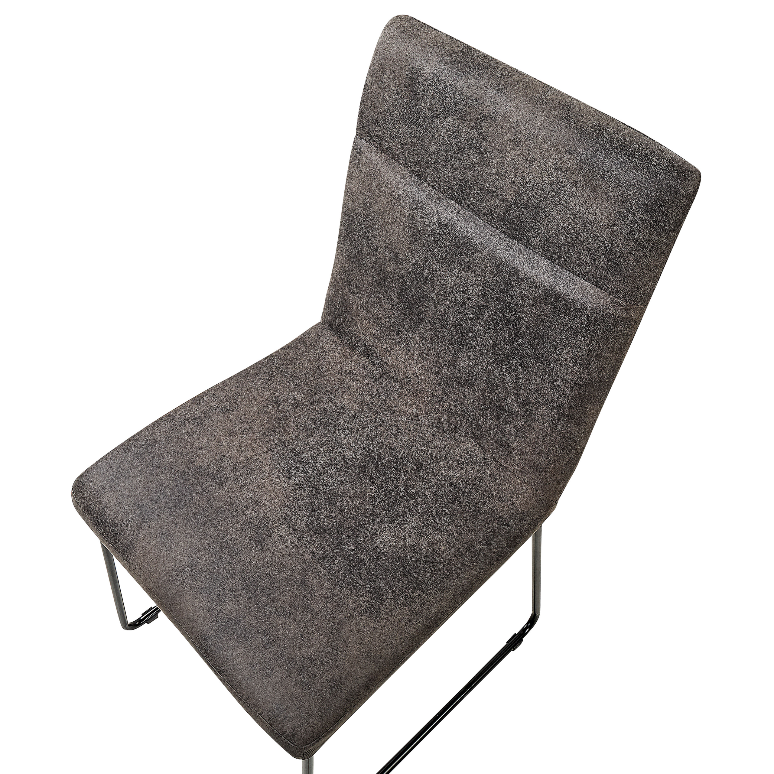 Set de 2 scaune dining NEVADA Gri închis [6]