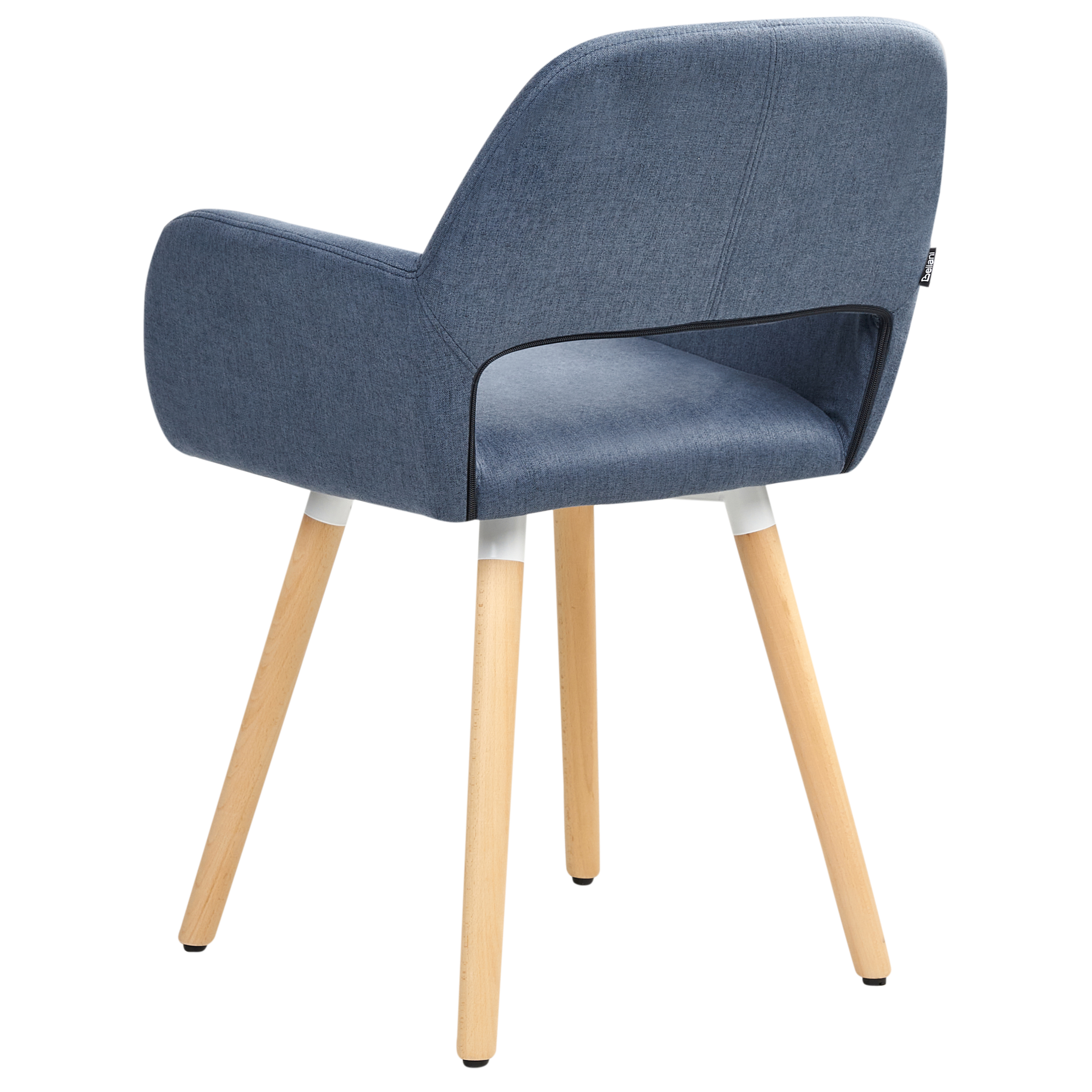 Set of 2 Dining Chairs CHICAGO Navy Blue [5]