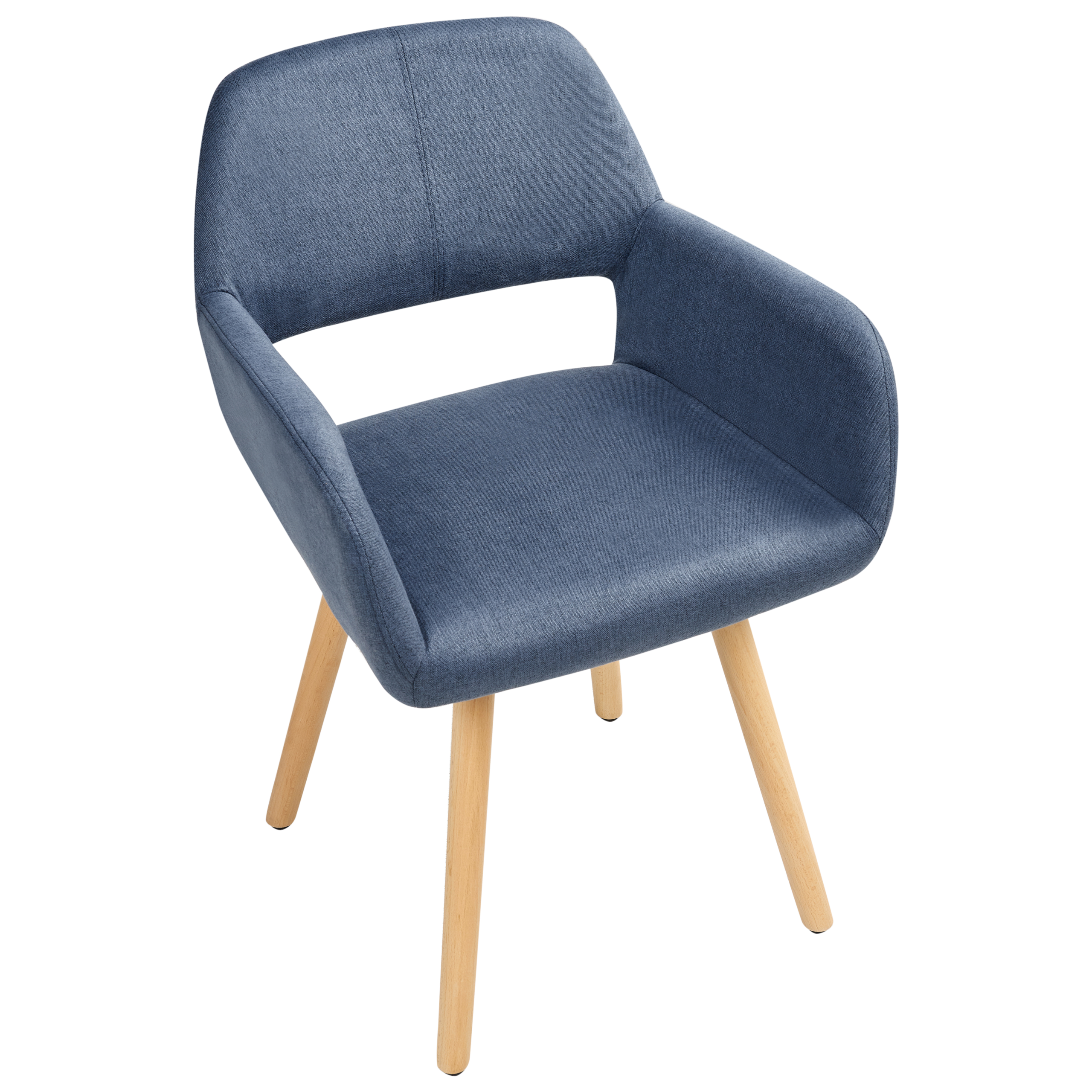 Set of 2 Dining Chairs CHICAGO Navy Blue [7]