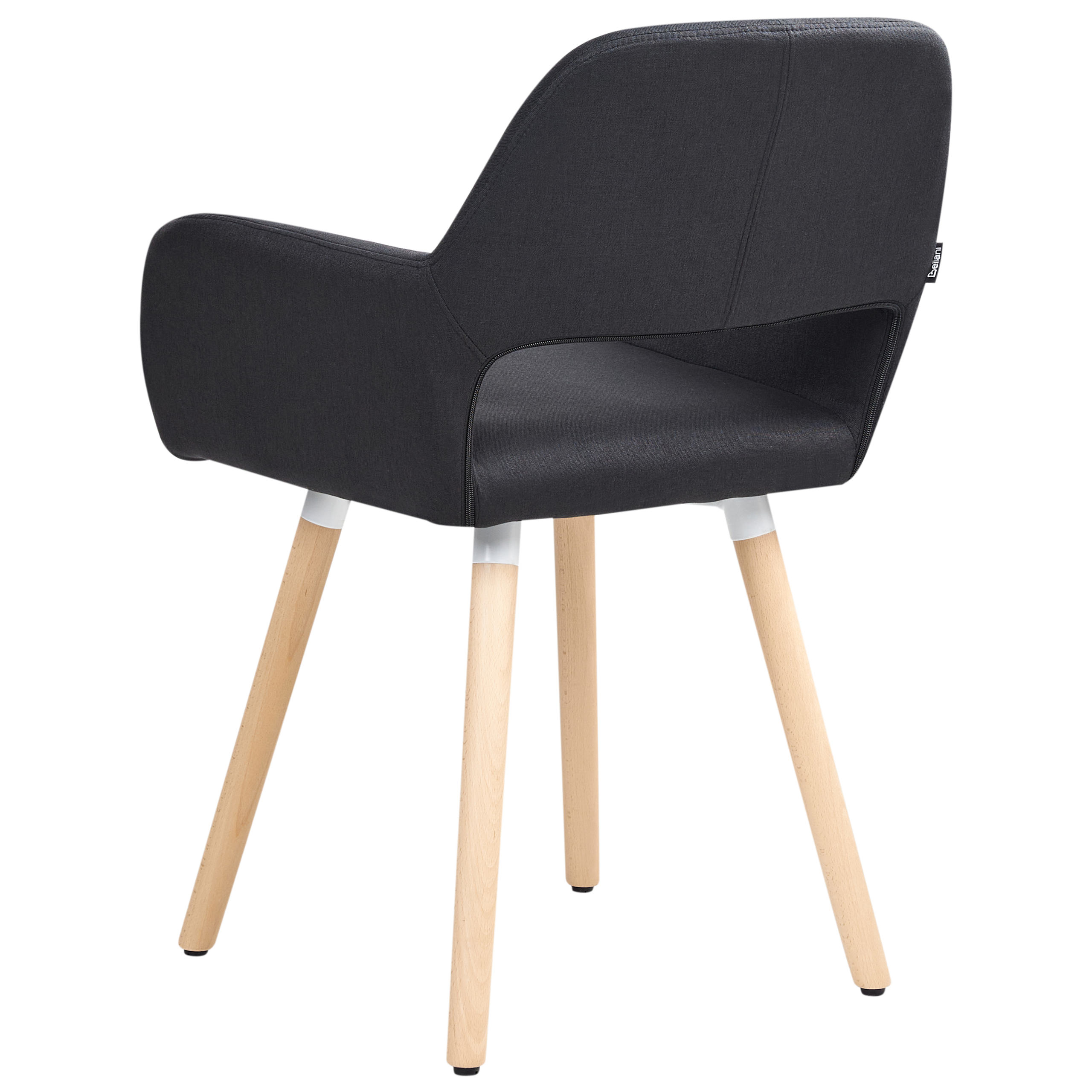 Set of 2 CHICAGO Dining Chairs Black [5]