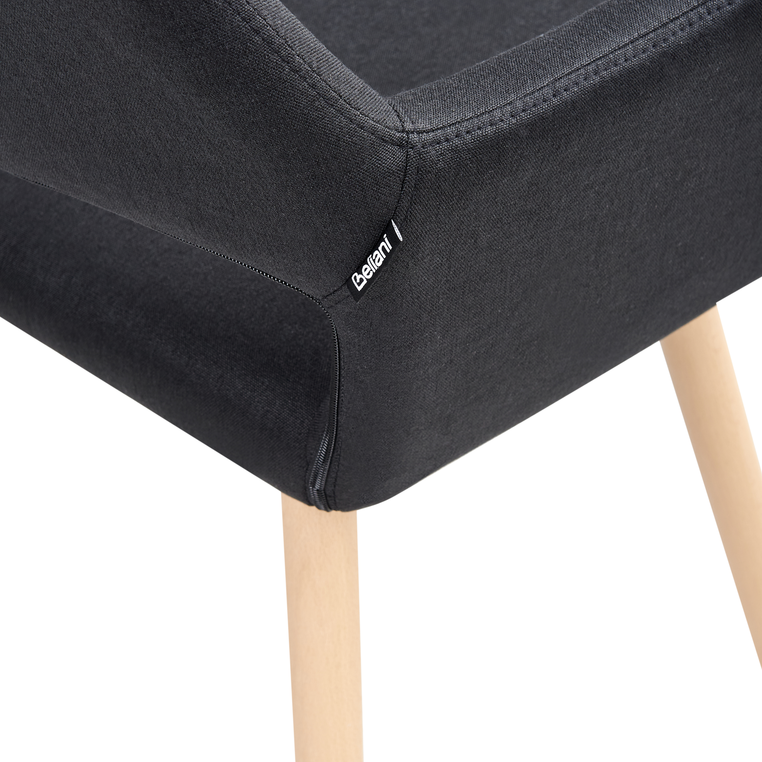 Set de 2 scaune dining CHICAGO  Negru [8]