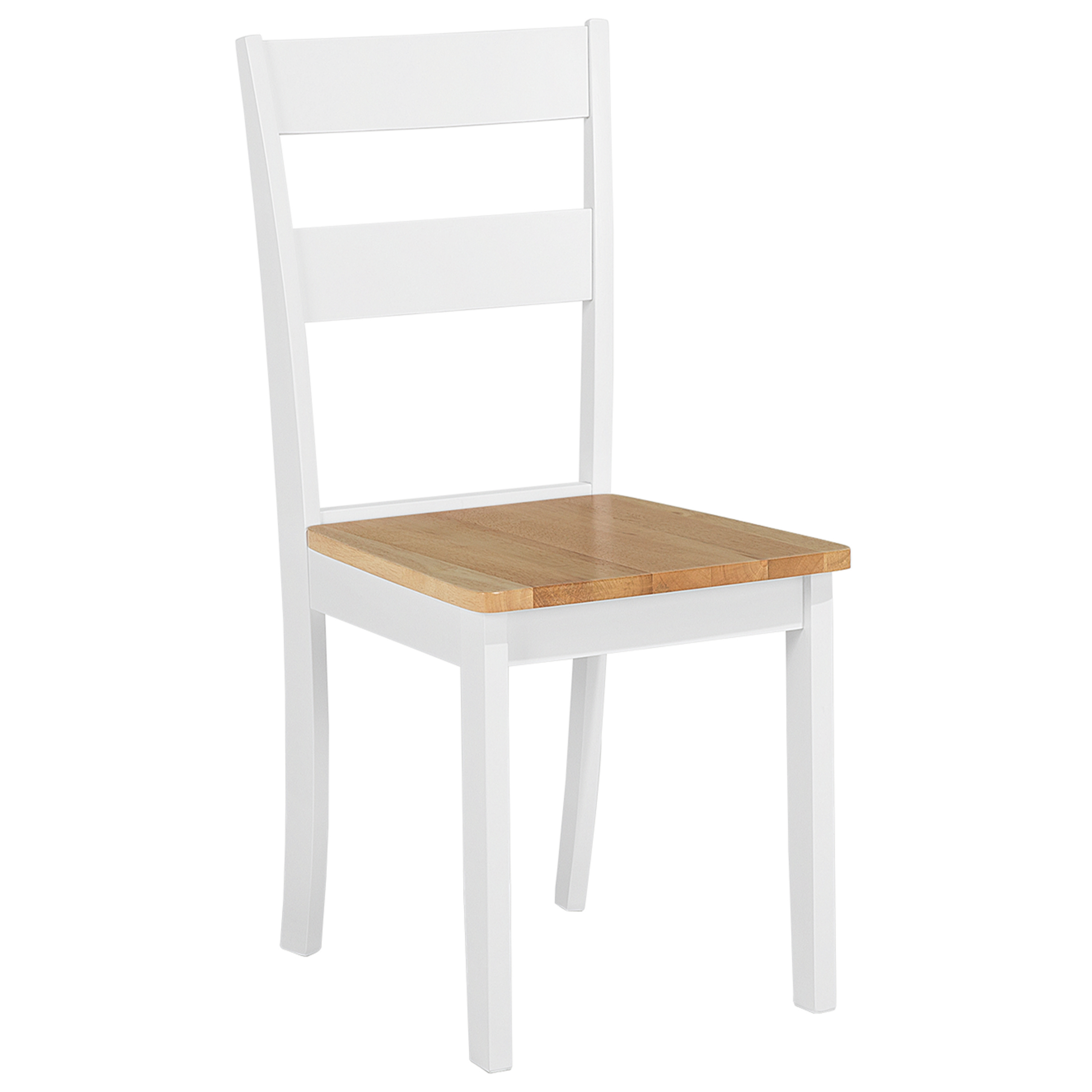 Set de 2 scaune dining GEORGIA Lemn Alb [4]