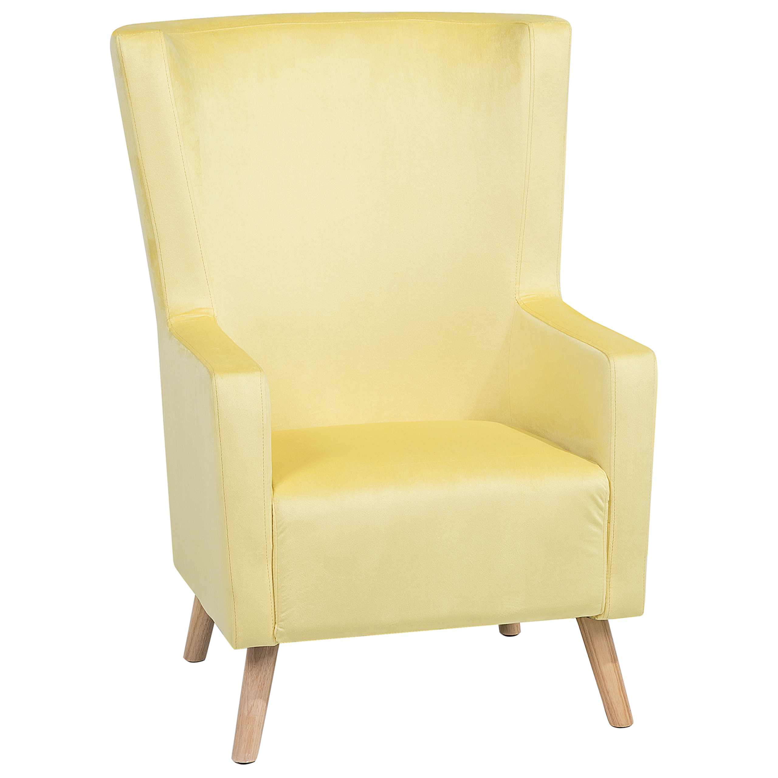 ONEIDA high-backed armchair Velvet Yellow [2]