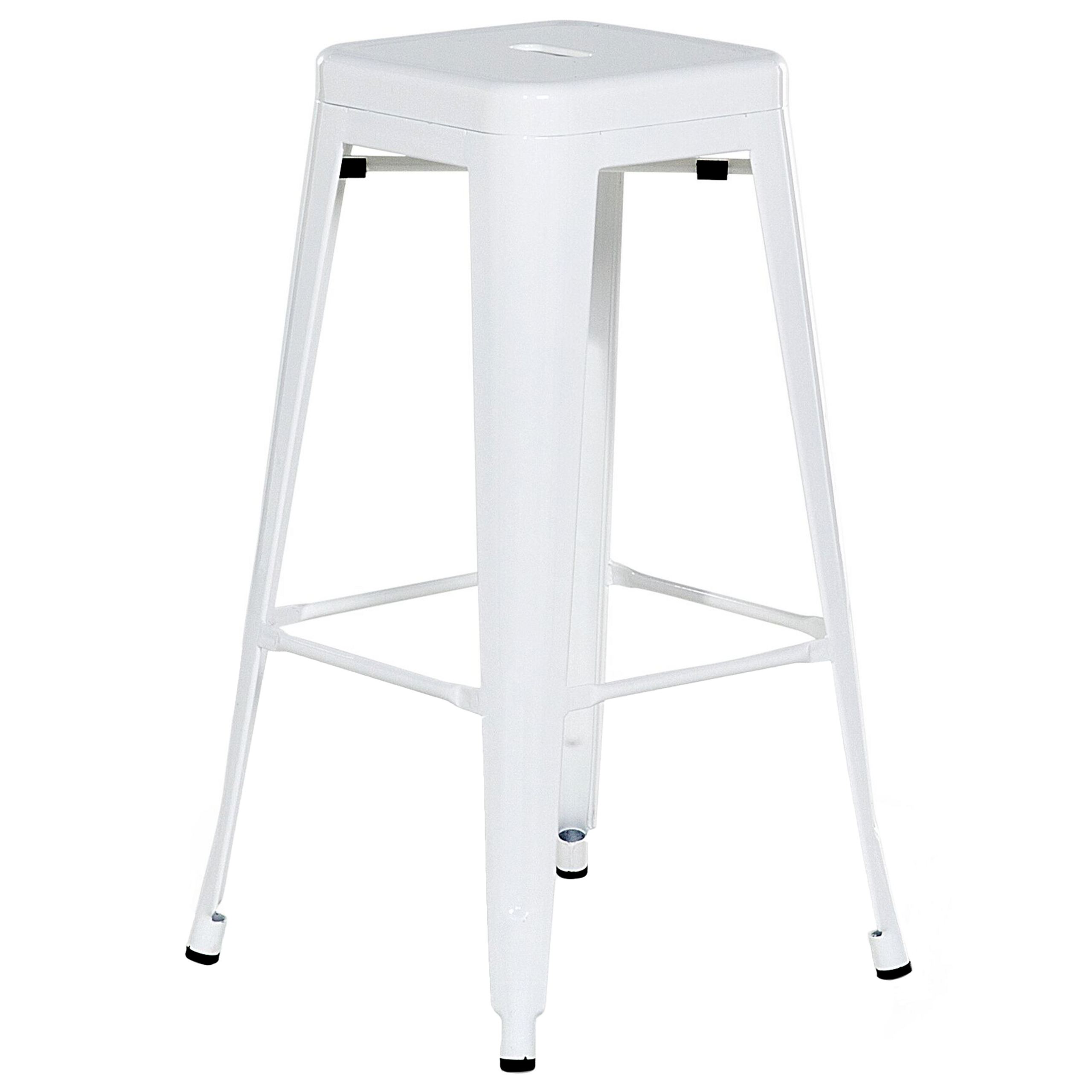 Set of 2 bar chairs CABRILLO Metal White [4]