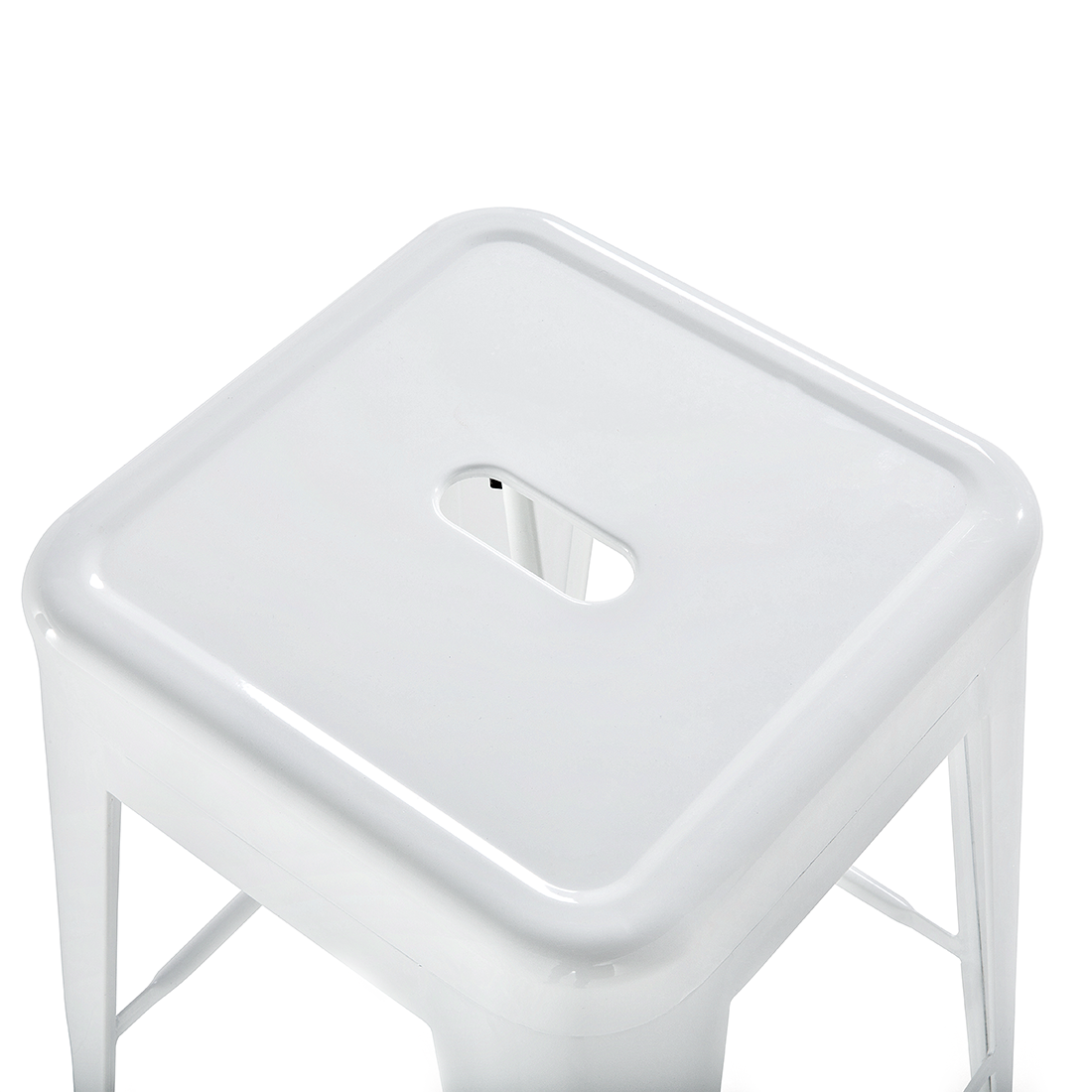 Set de 2 scaune de bar CABRILLO Metal Alb [6]