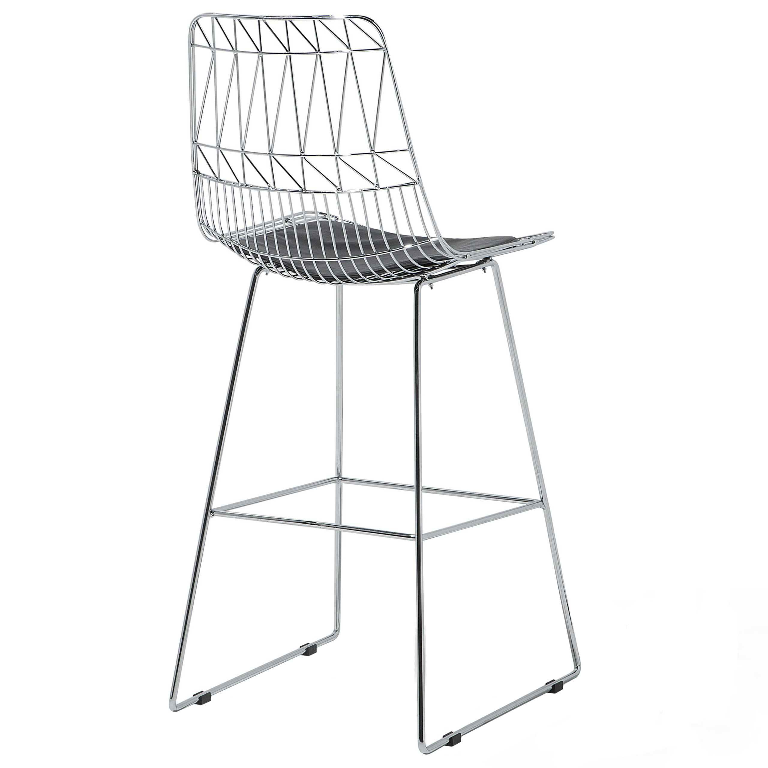 Set de 2 scaune de bar PRESTON Metal Argintiu [6]