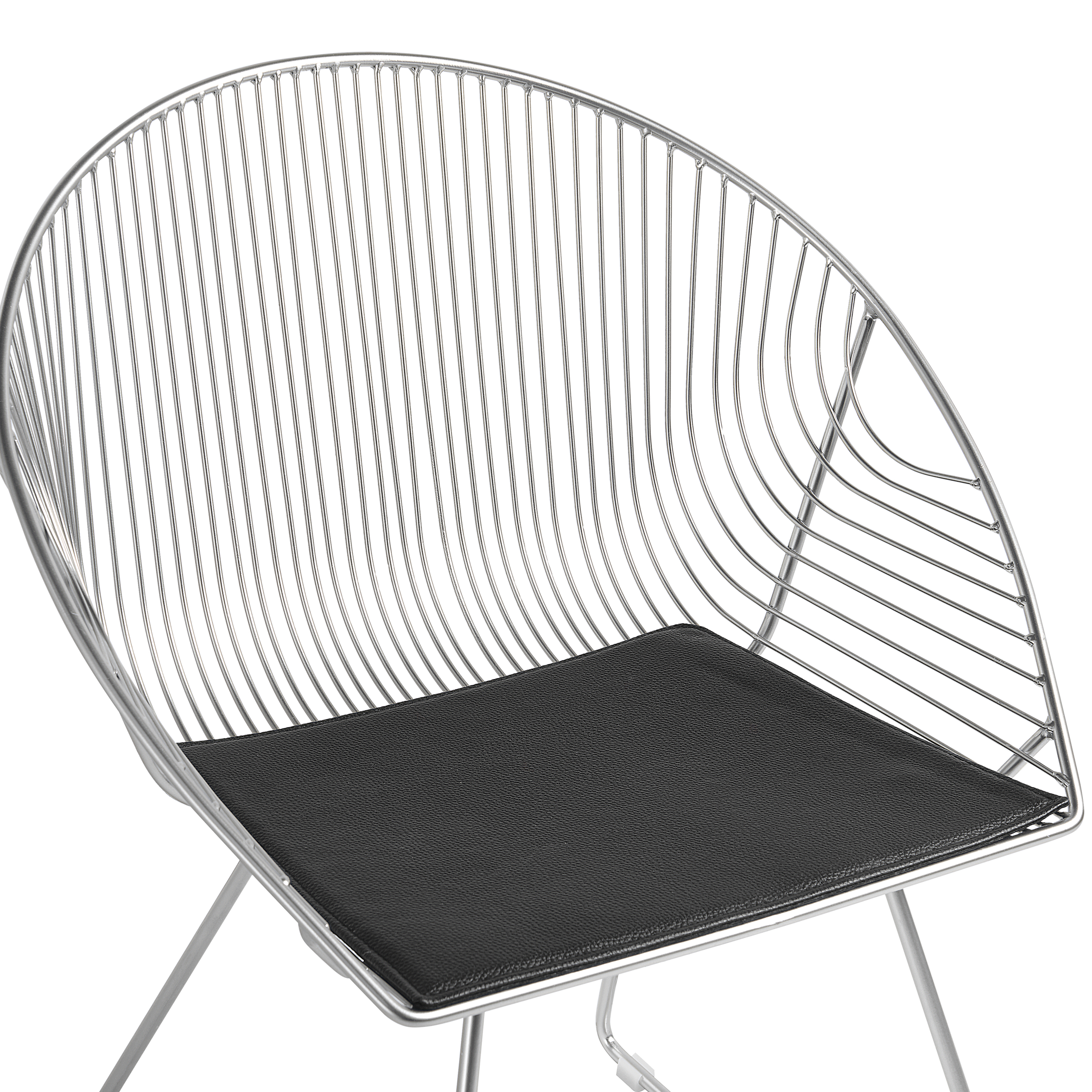 Set of 2 dining chairs AURORA Metal Silver [7]