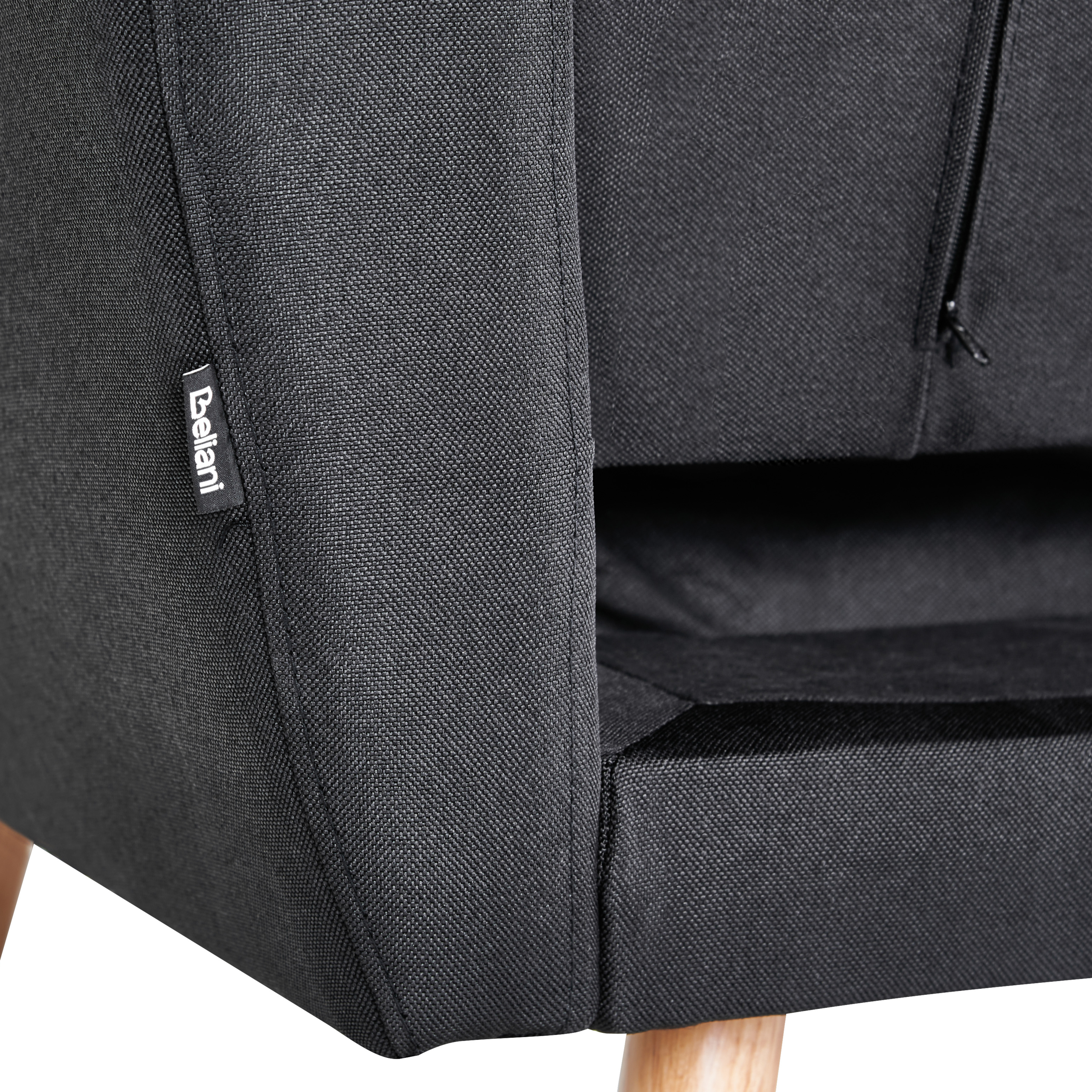 Canapea extensibilă cu 3 locuri FLORLI  Negru [9]