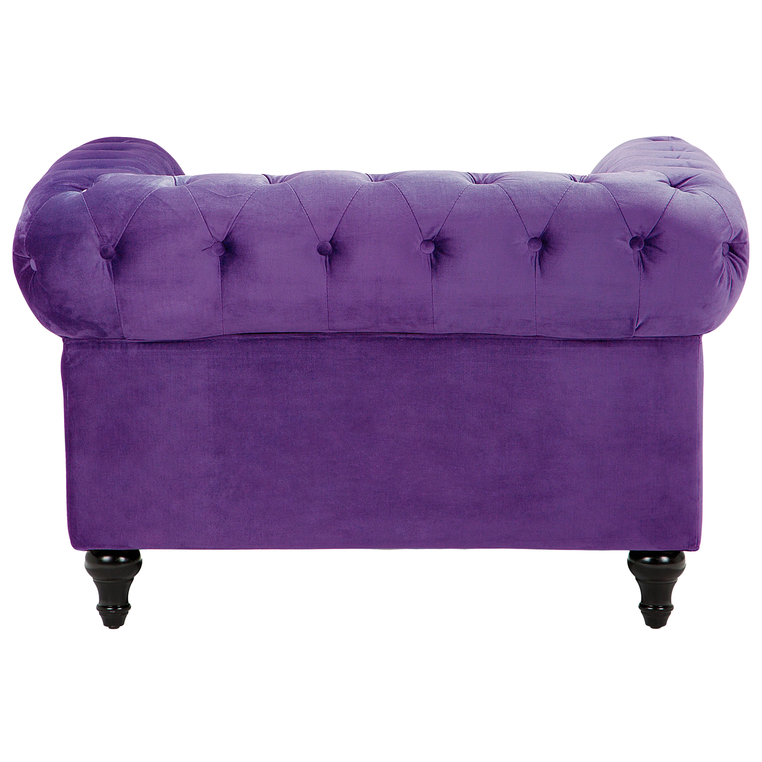 CHESTERFIELD armchair Purple velvet [5]