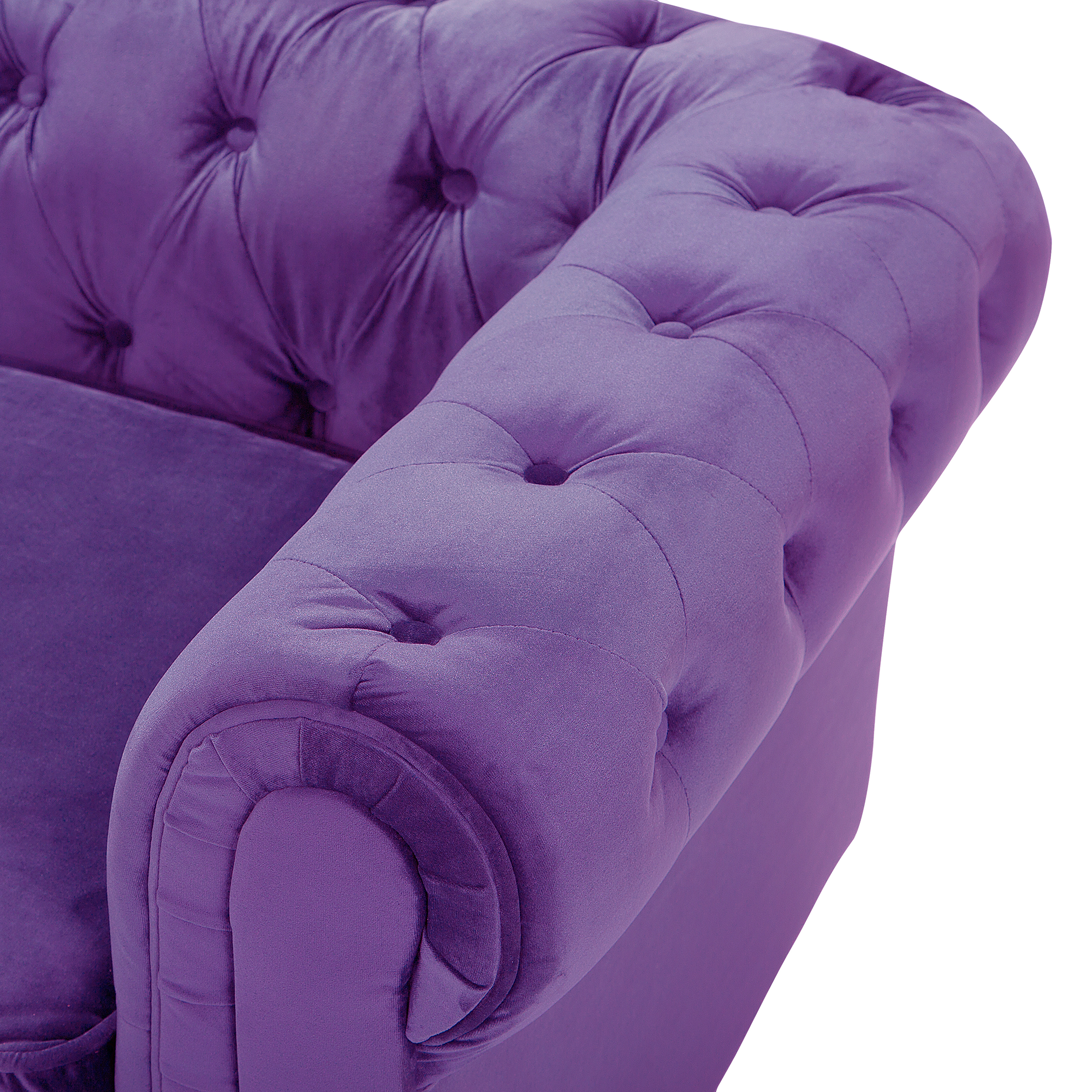 CHESTERFIELD armchair Purple velvet [9]