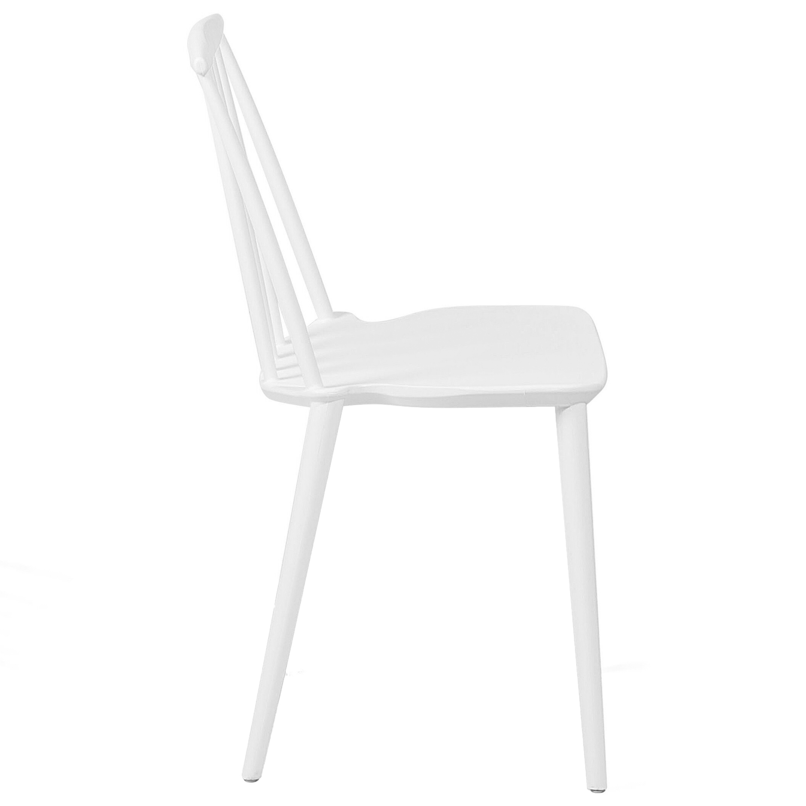 Set of 2 VENTNOR dining chairs White [8]