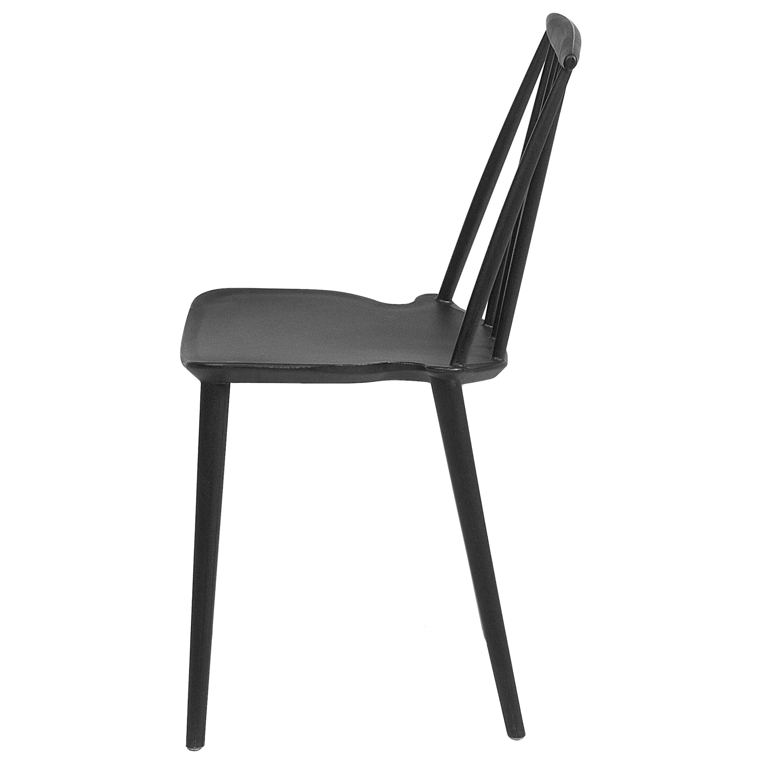 Set of 2 dining chairs VENTNOR Black [6]