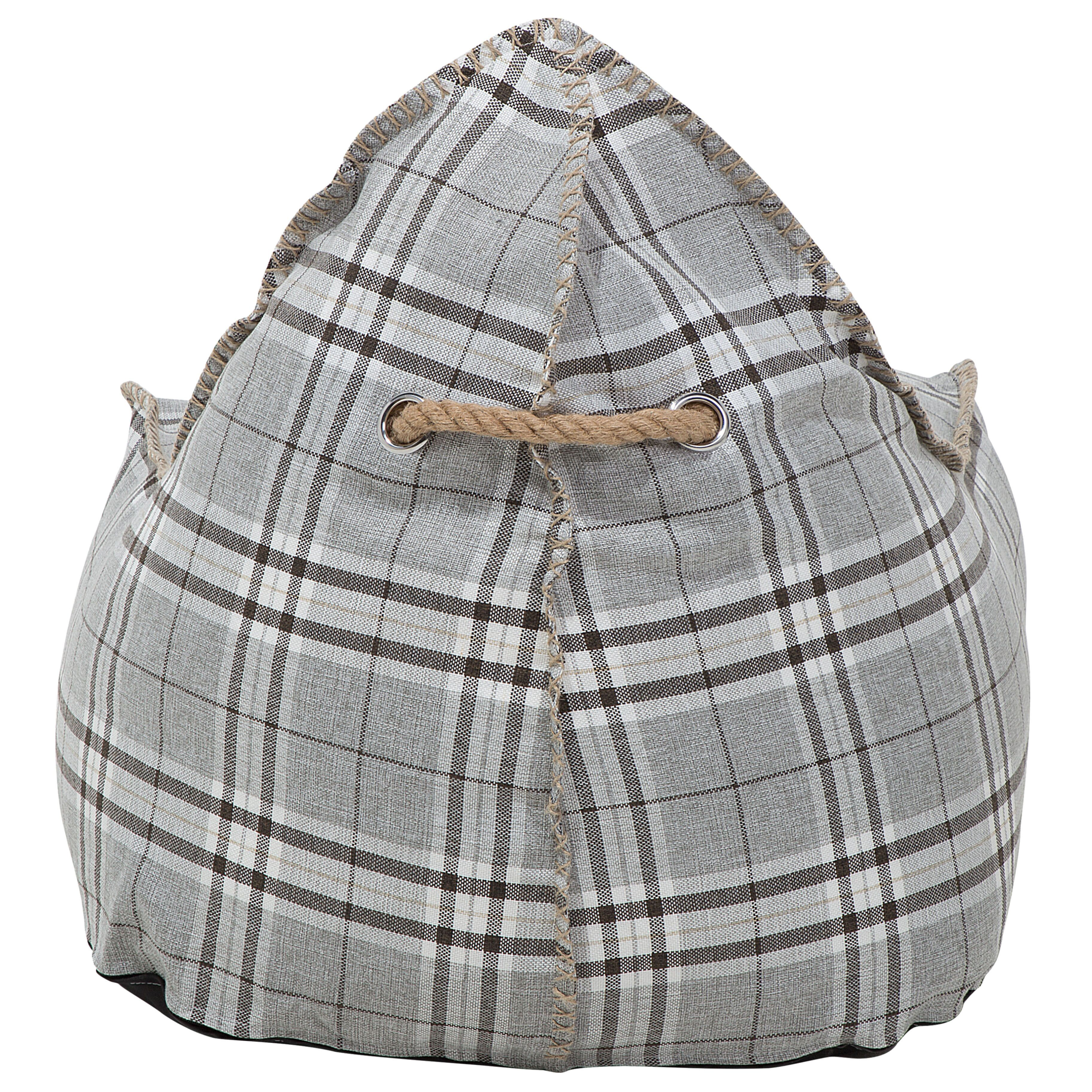 Fotoliu puf 200 L DROP LINEN 63 cm 75 cm Gri [6]