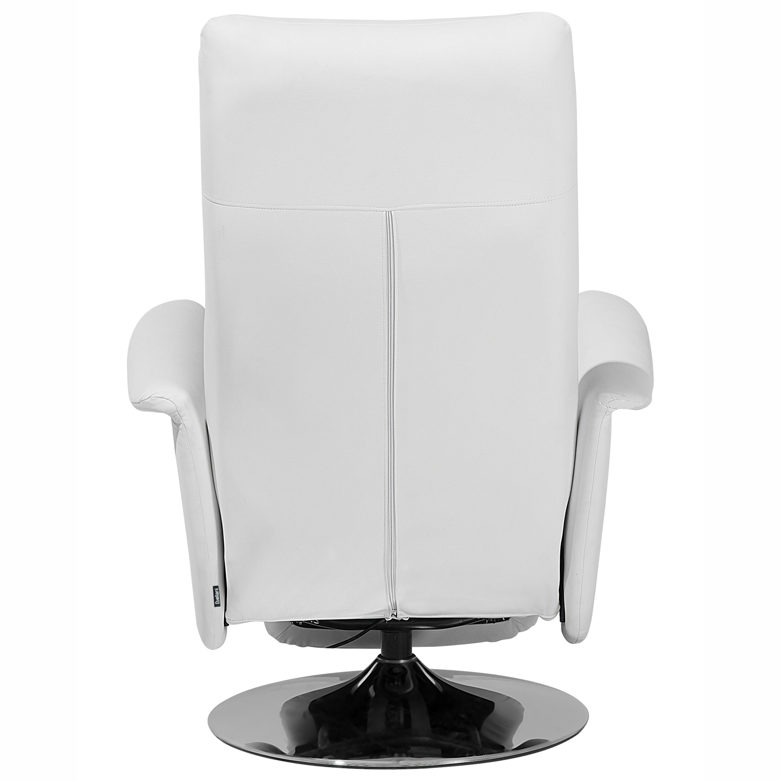 Fotoliu cu recliner PRIME Suport pentru picioare retractabil Piele ecologică Alb [6]