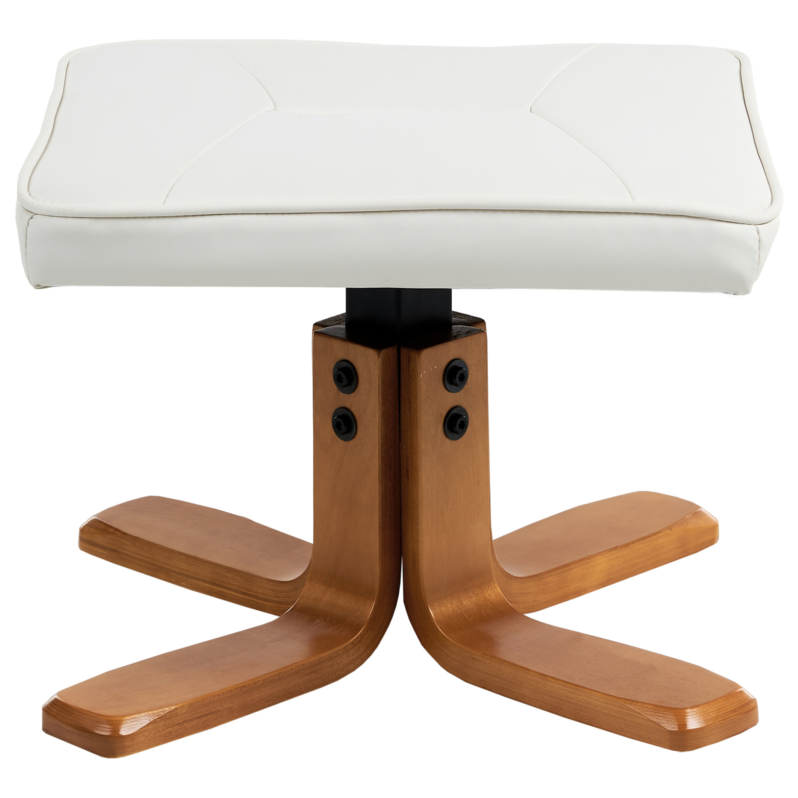 RELAXPRO massage chair with stool Off-white eco-leather [9]