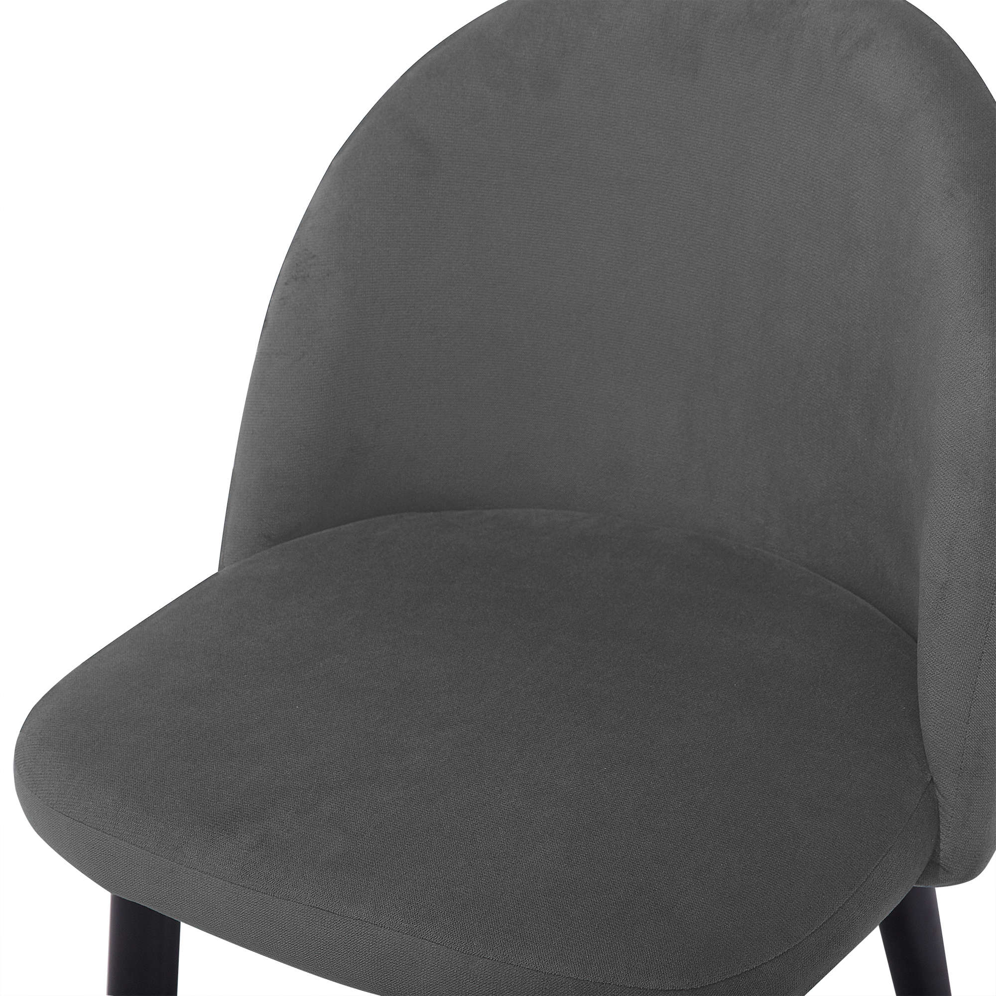 Set de 2 scaune dining VISALIA Catifea Gri [8]