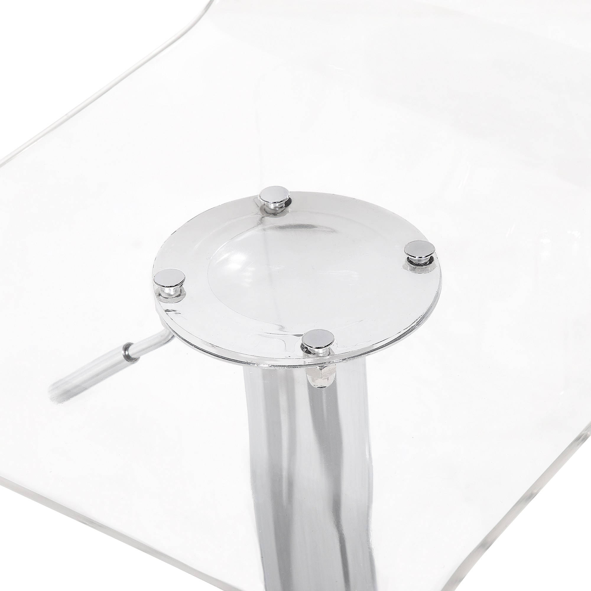 Set of 2 bar stools MALTA Swivel Transparent [9]