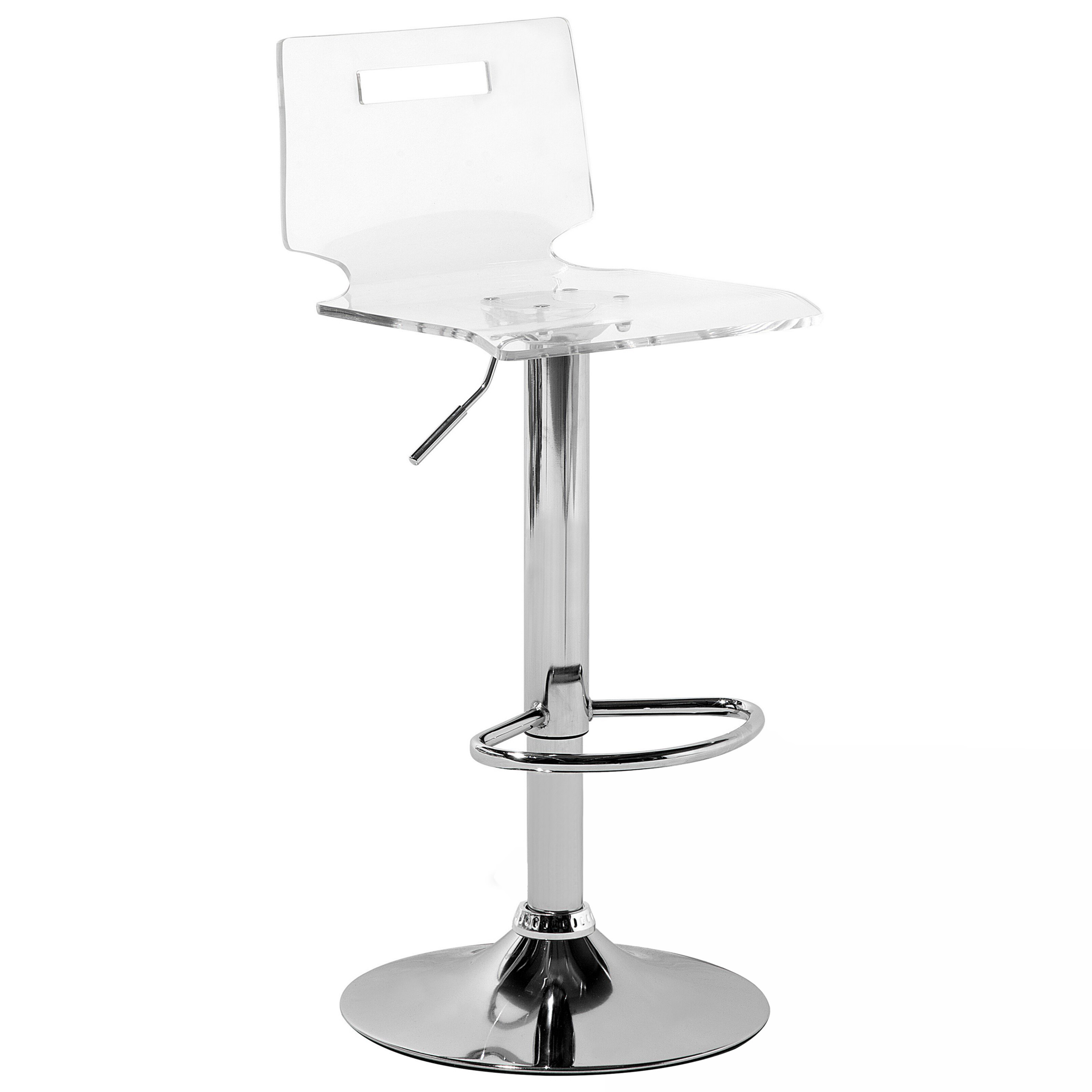Set of 2 bar stools MALTA Swivel Transparent [5]
