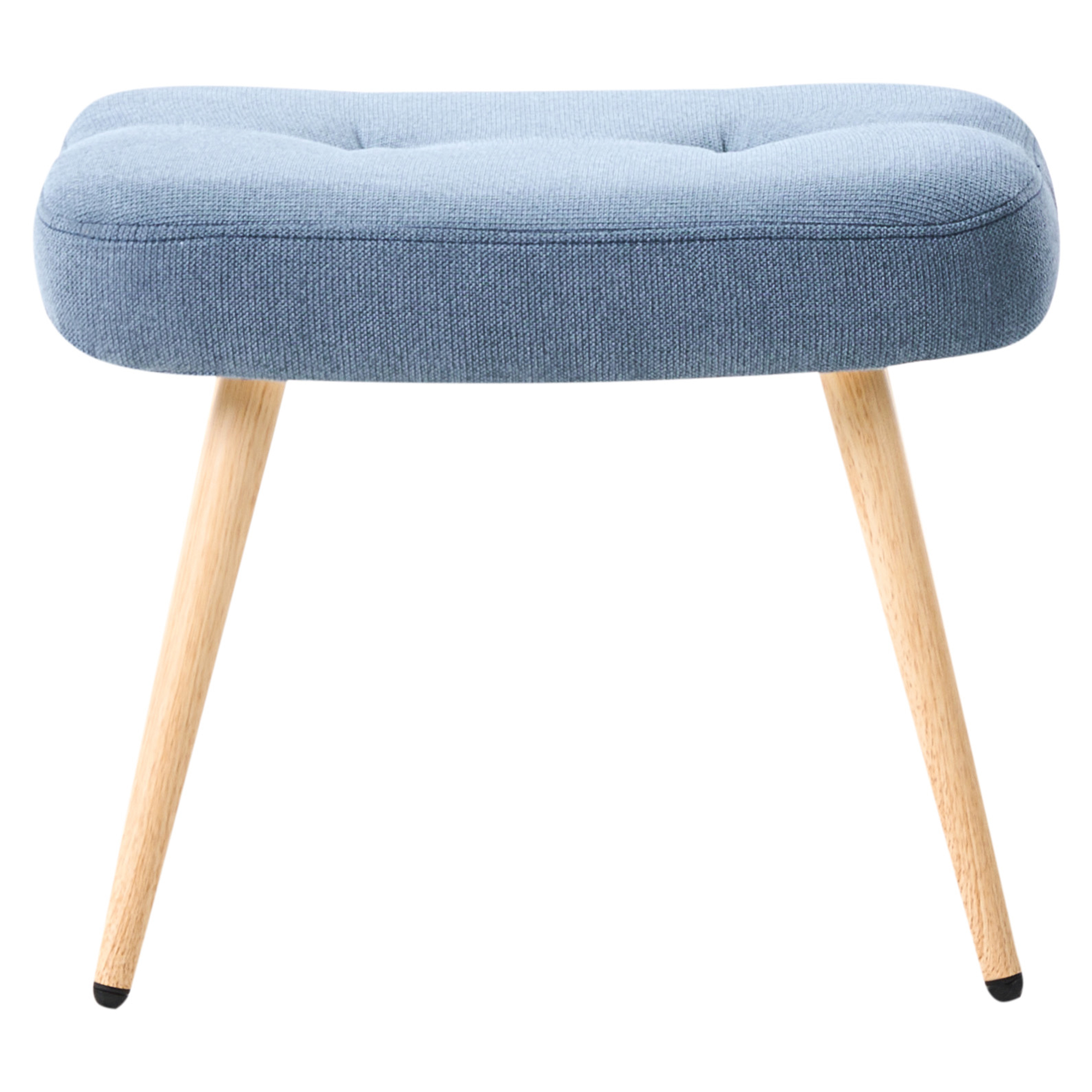 VEJLE high-back armchair with stool Dark blue [9]
