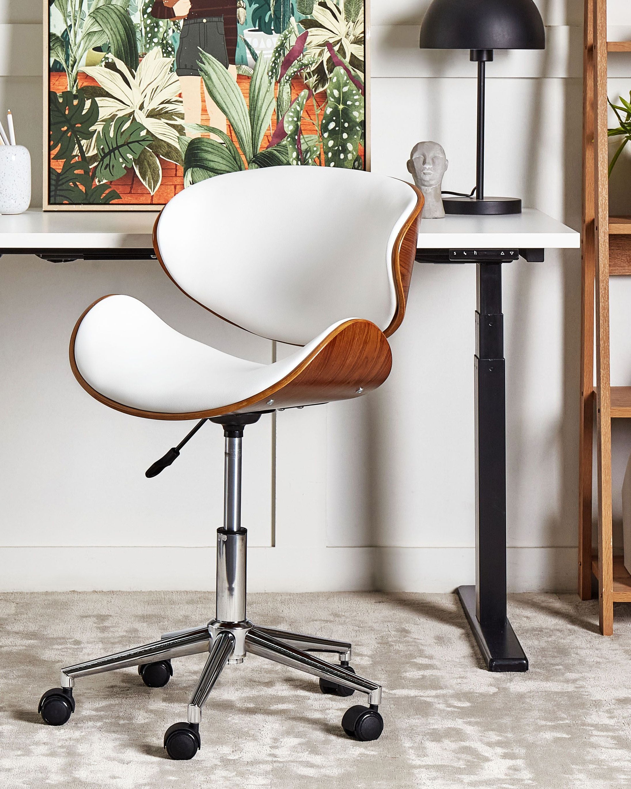 Office chair ROTTERDAM Eco-leather White [1]