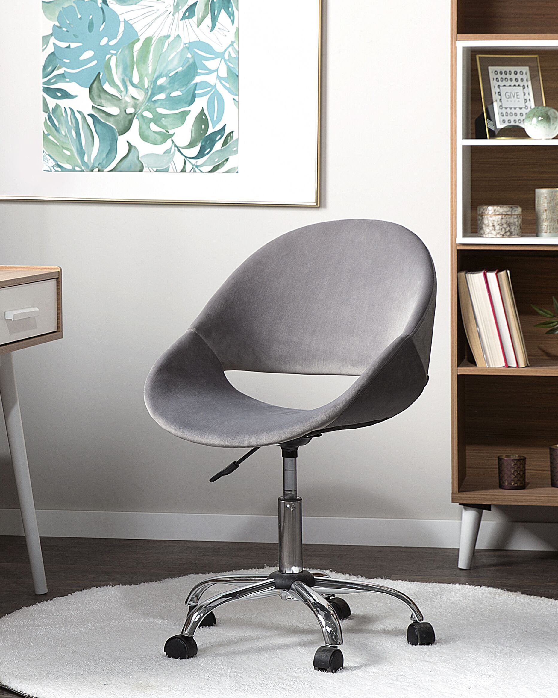 Scaun de birou - Office chair SELMA Velvet Grey