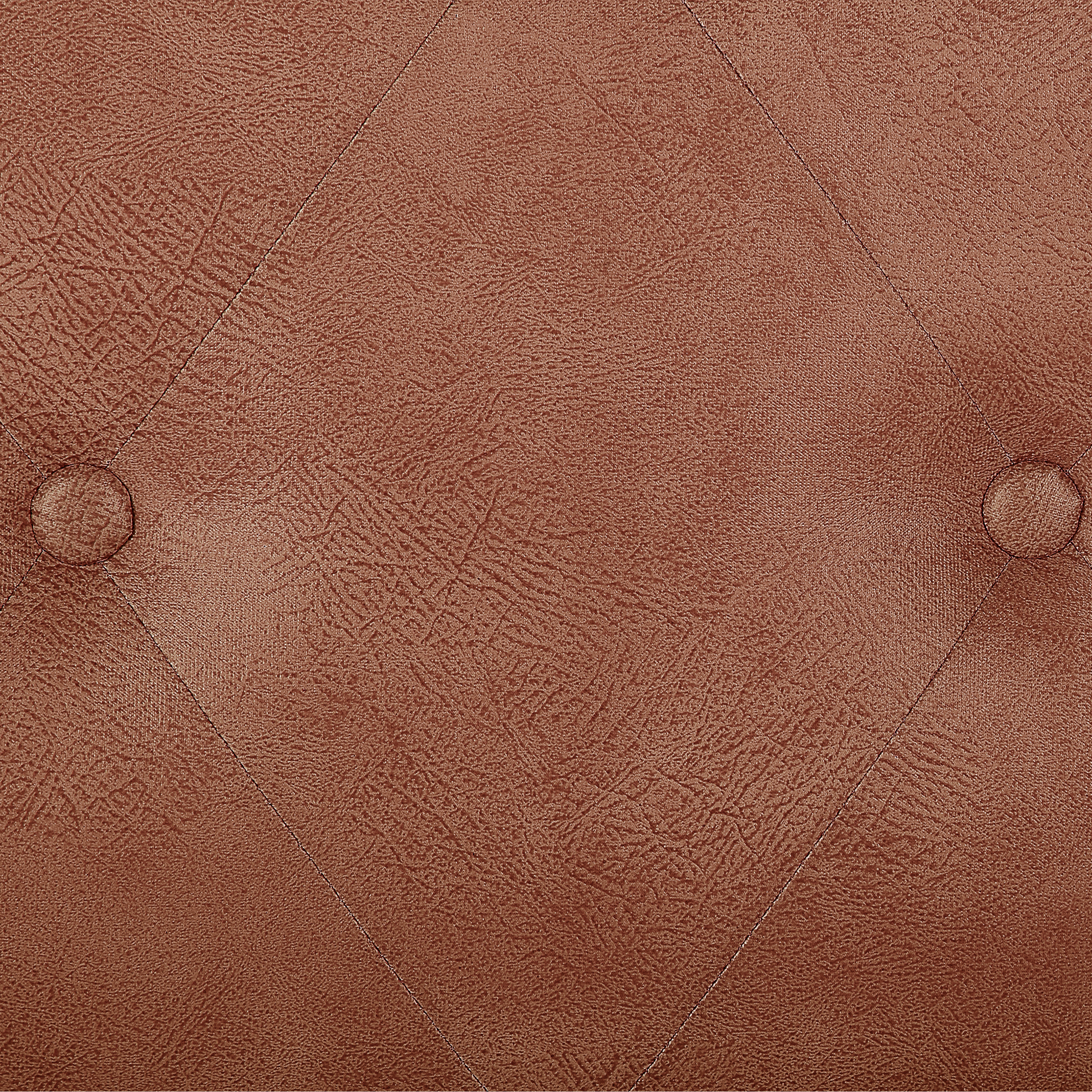 Stool with storage MALLARD Eco-leather Golden brown [9]