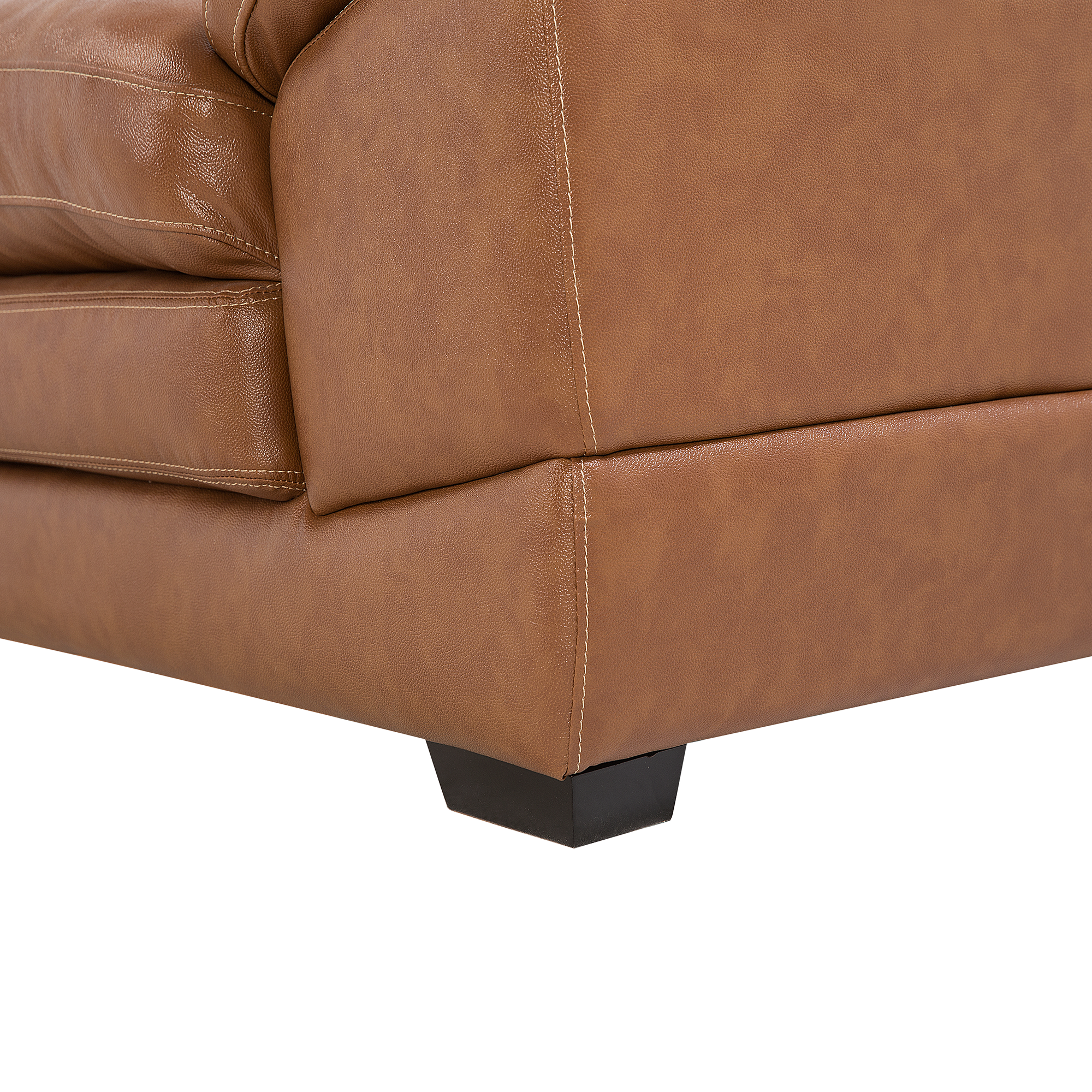 HORTEN Armchair Eco-leather Brown [8]