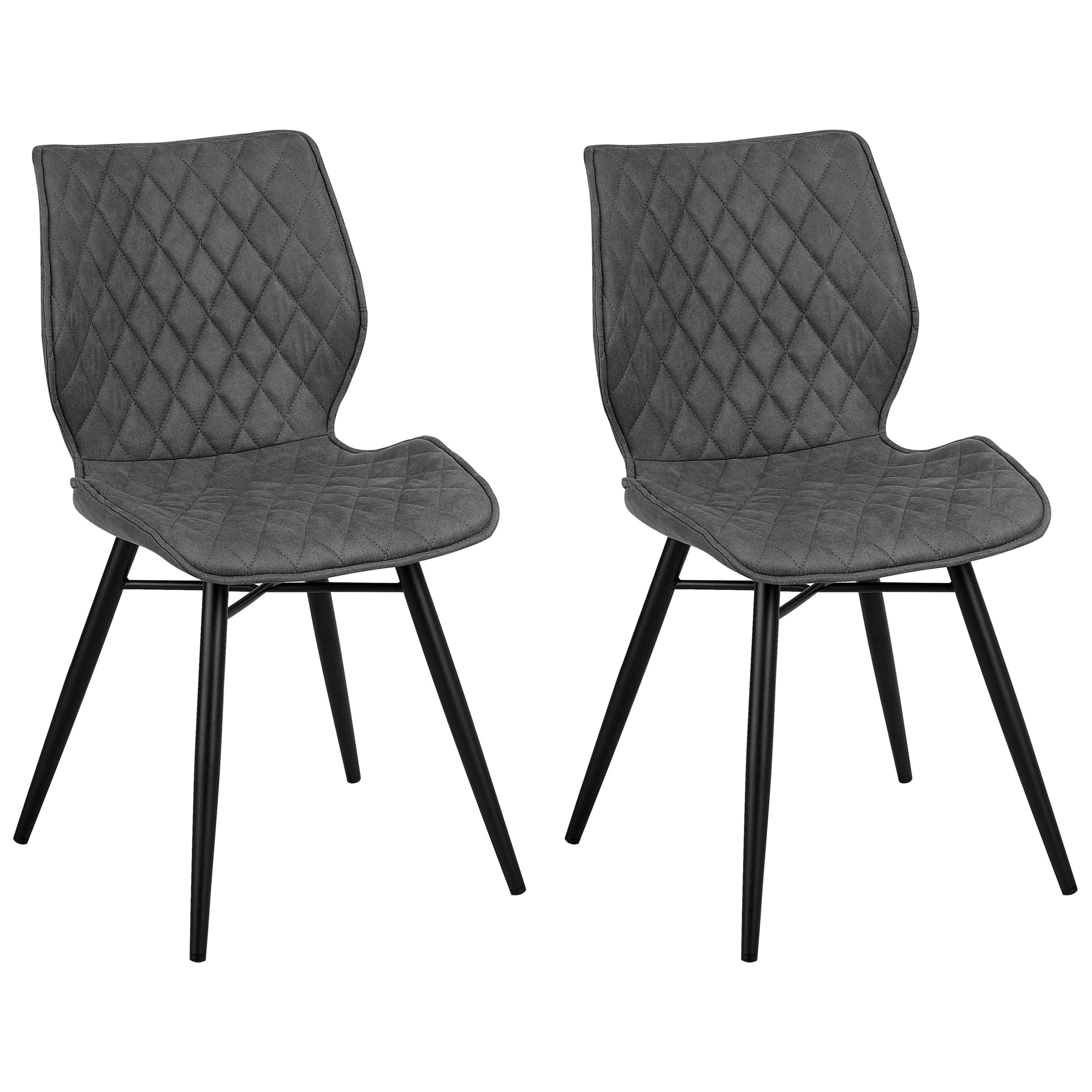 Set of 2 dining chairs LISLE Grey [2]