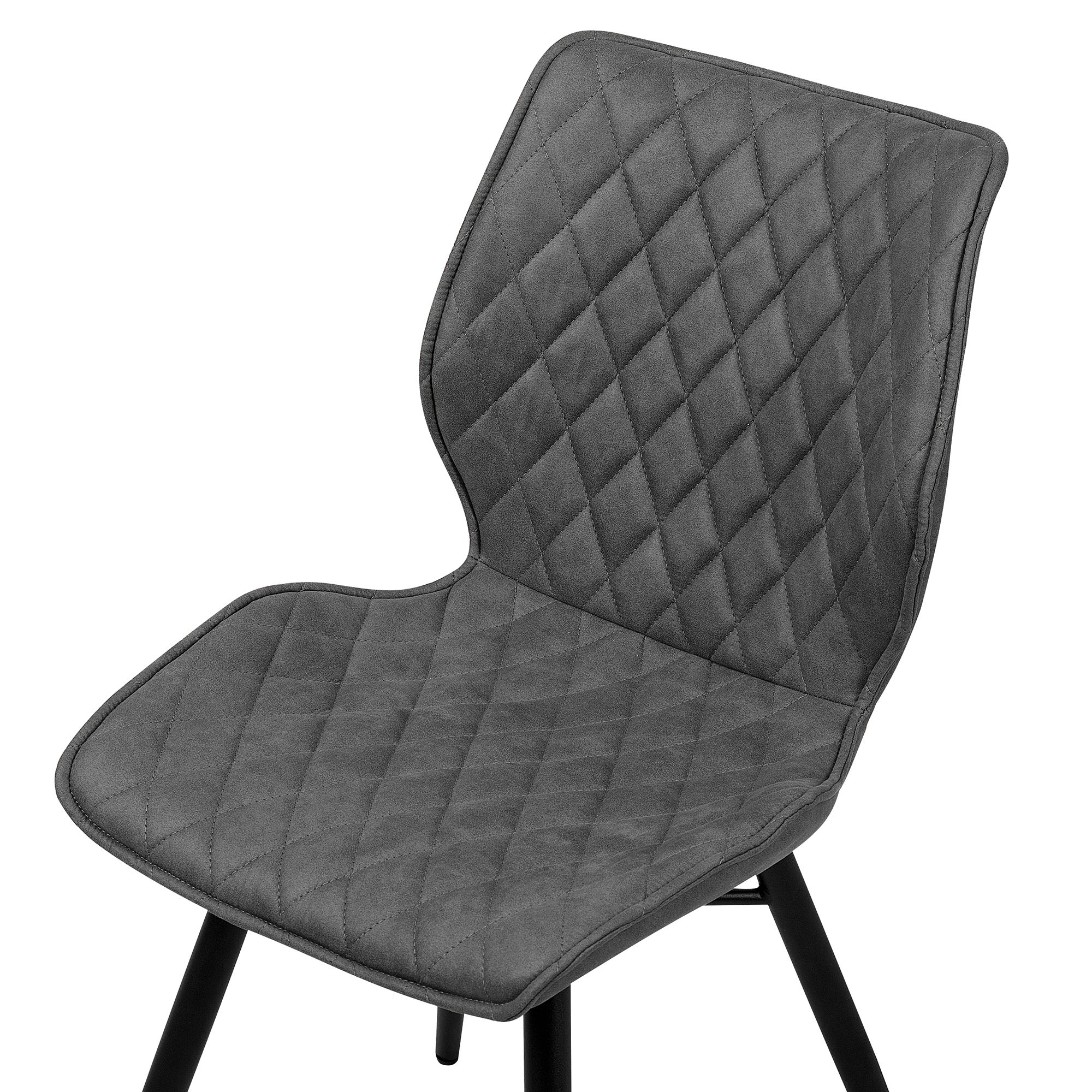 Set of 2 dining chairs LISLE Grey [8]