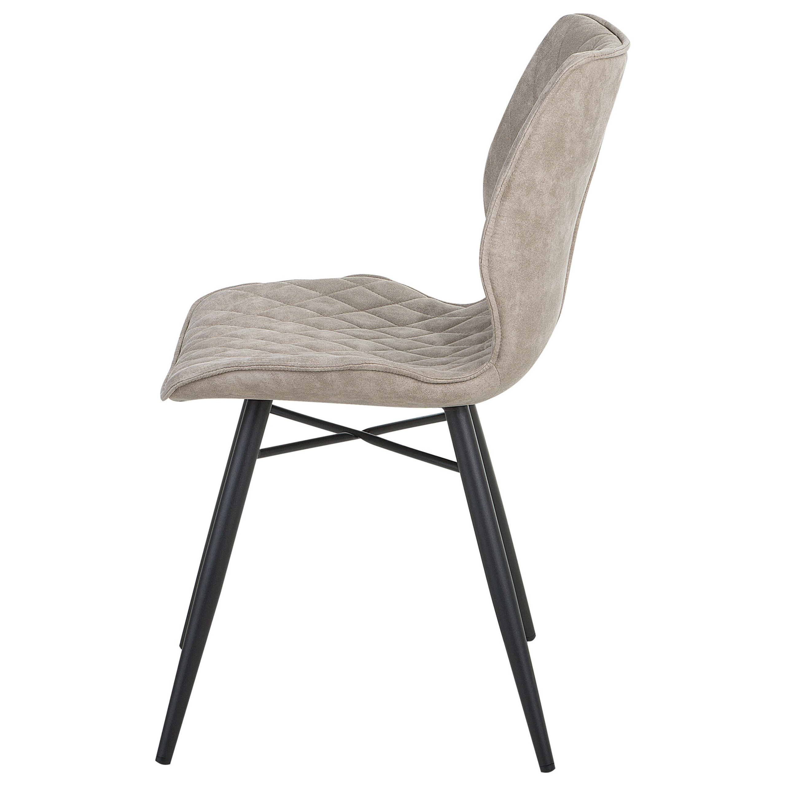 Set of 2 Dining Chairs LISLE Beige [6]