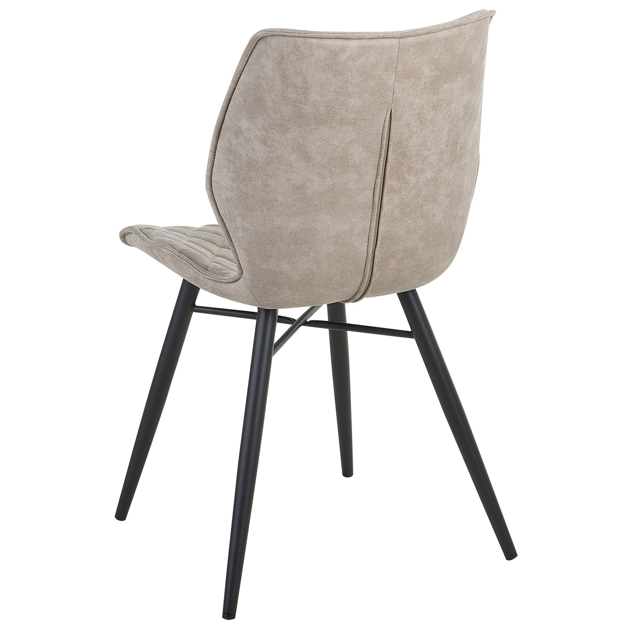 Set of 2 Dining Chairs LISLE Beige [7]