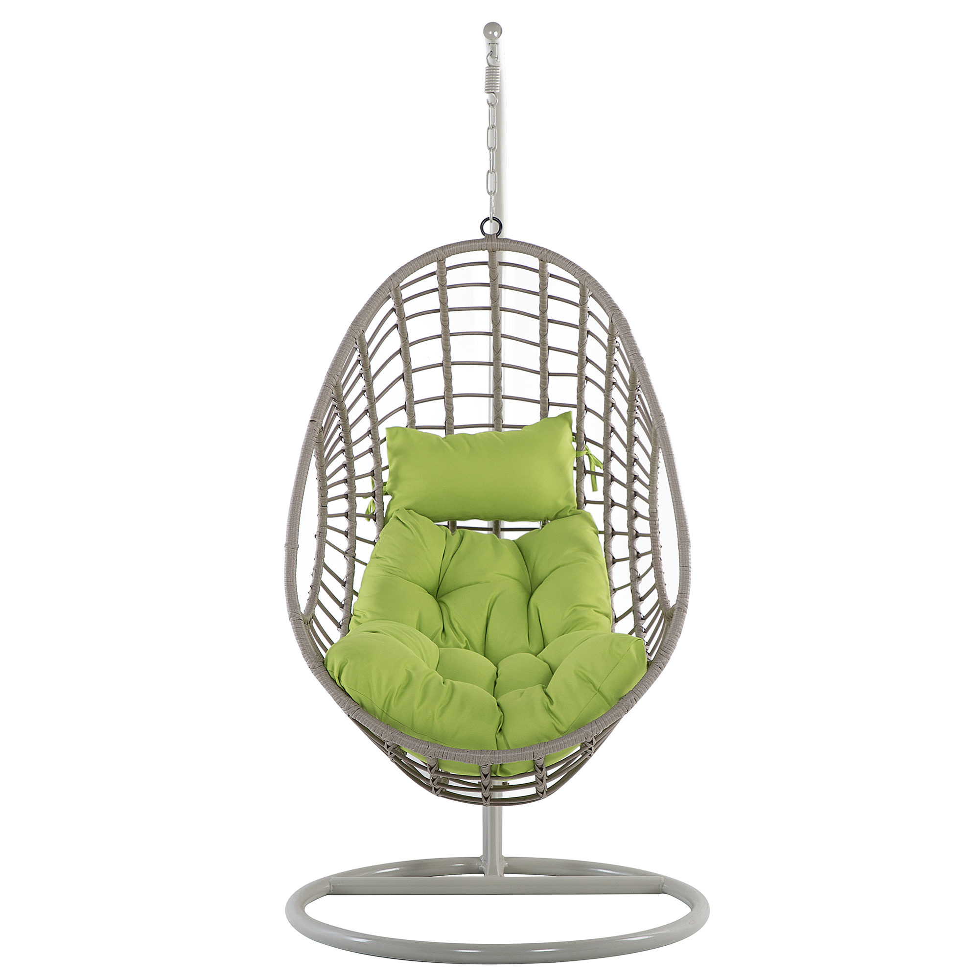 Fotoliu suspendat cu suport ARPINO Ratan sintetic Bej [4]