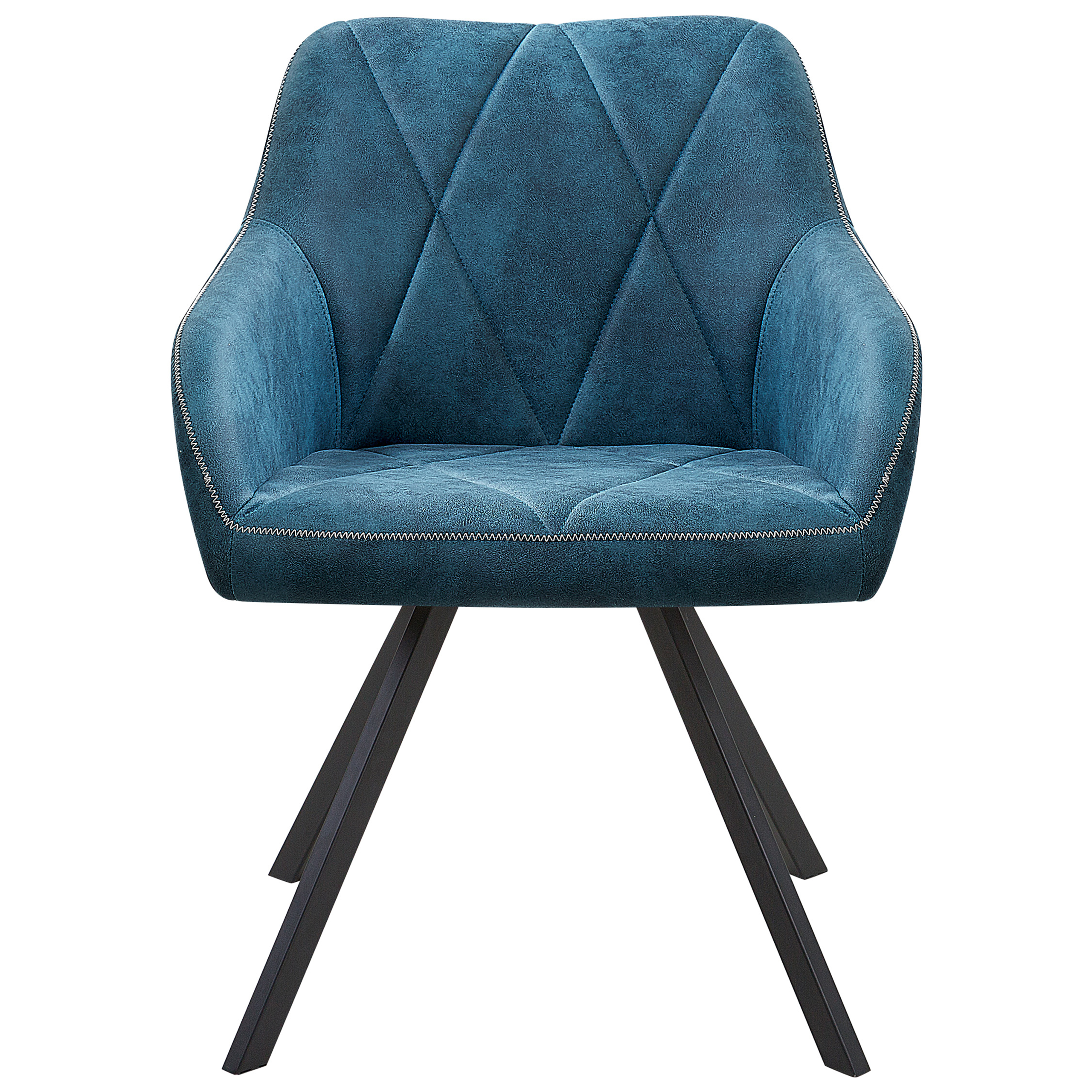 Set of 2 MONEE dining chairs Navy blue [5]