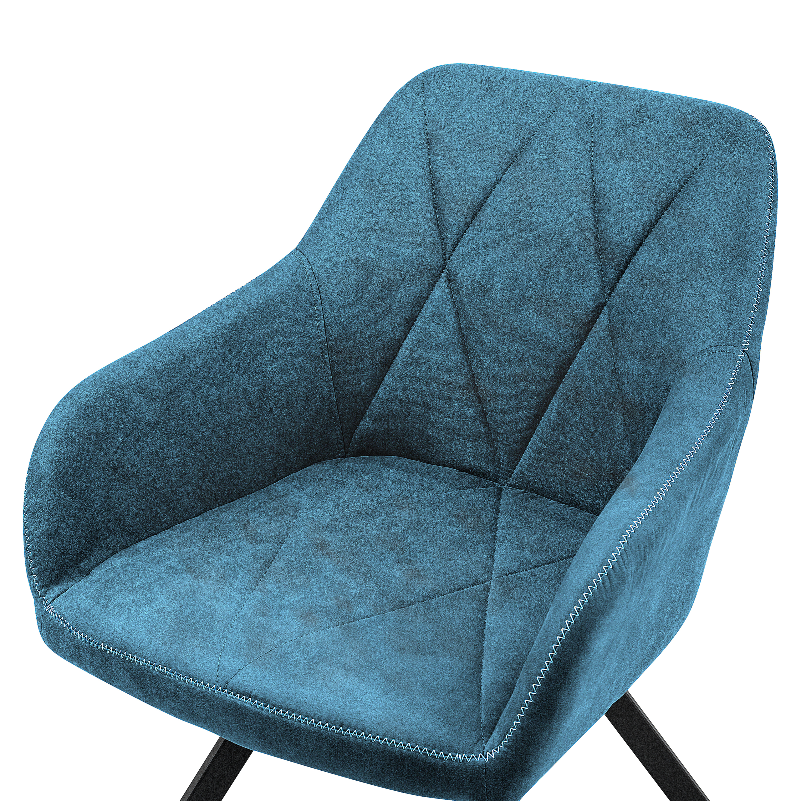 Set of 2 MONEE dining chairs Navy blue [7]