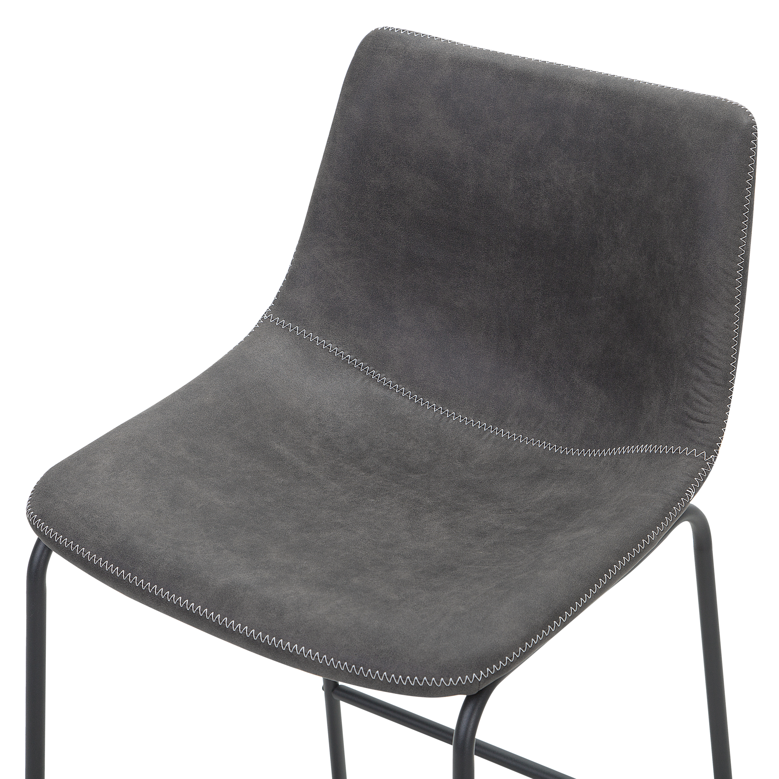 Set de 2 scaune de bar FRANKS Gri [8]