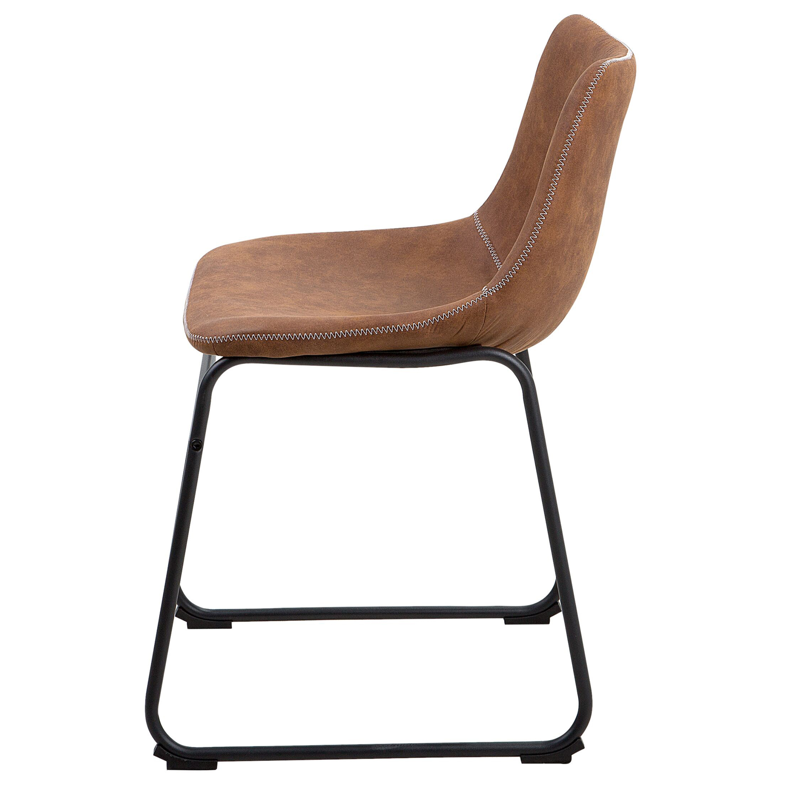 Set de 2 scaune dining BATAVIA Maro auriu [6]