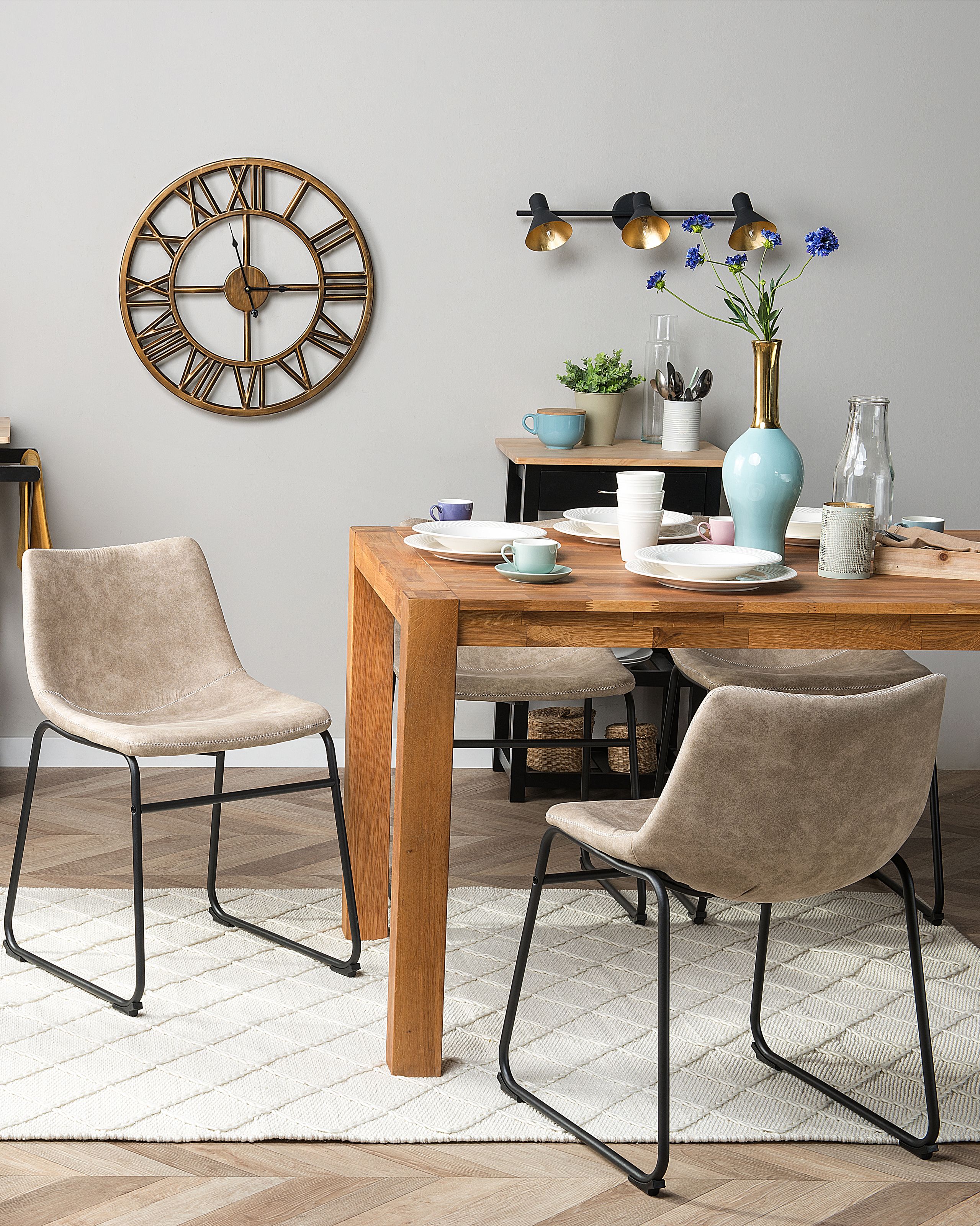 Scaune - Set de 2 scaune dining BATAVIA Bej