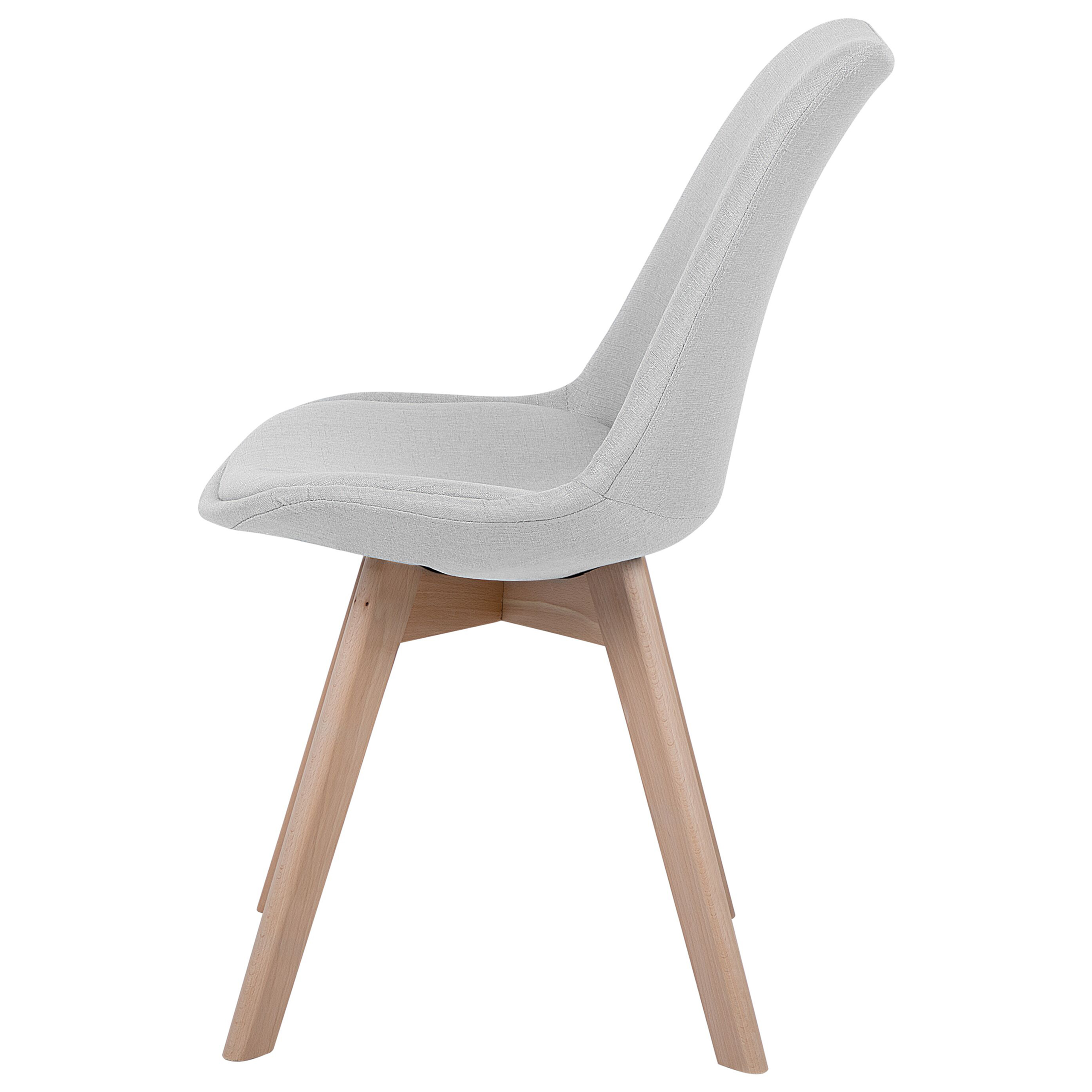 Set de 2 scaune dining DAKOTA II Gri deschis [6]