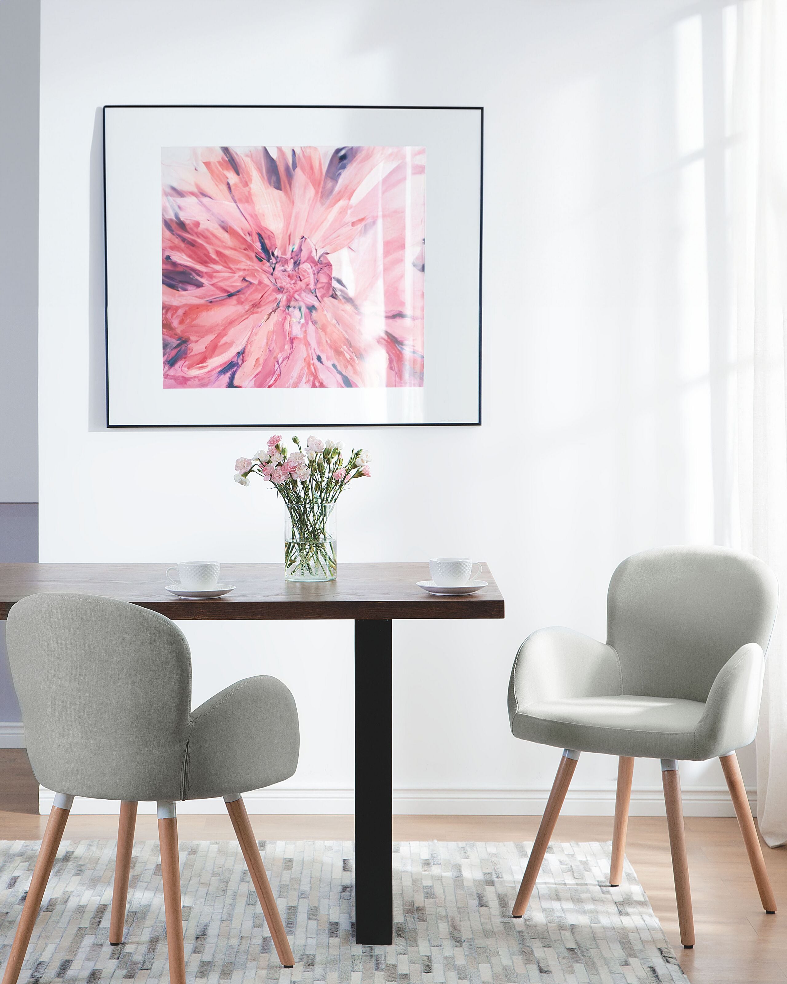 Scaun dining - Set of 2 BROOKVILLE dining chairs Light grey