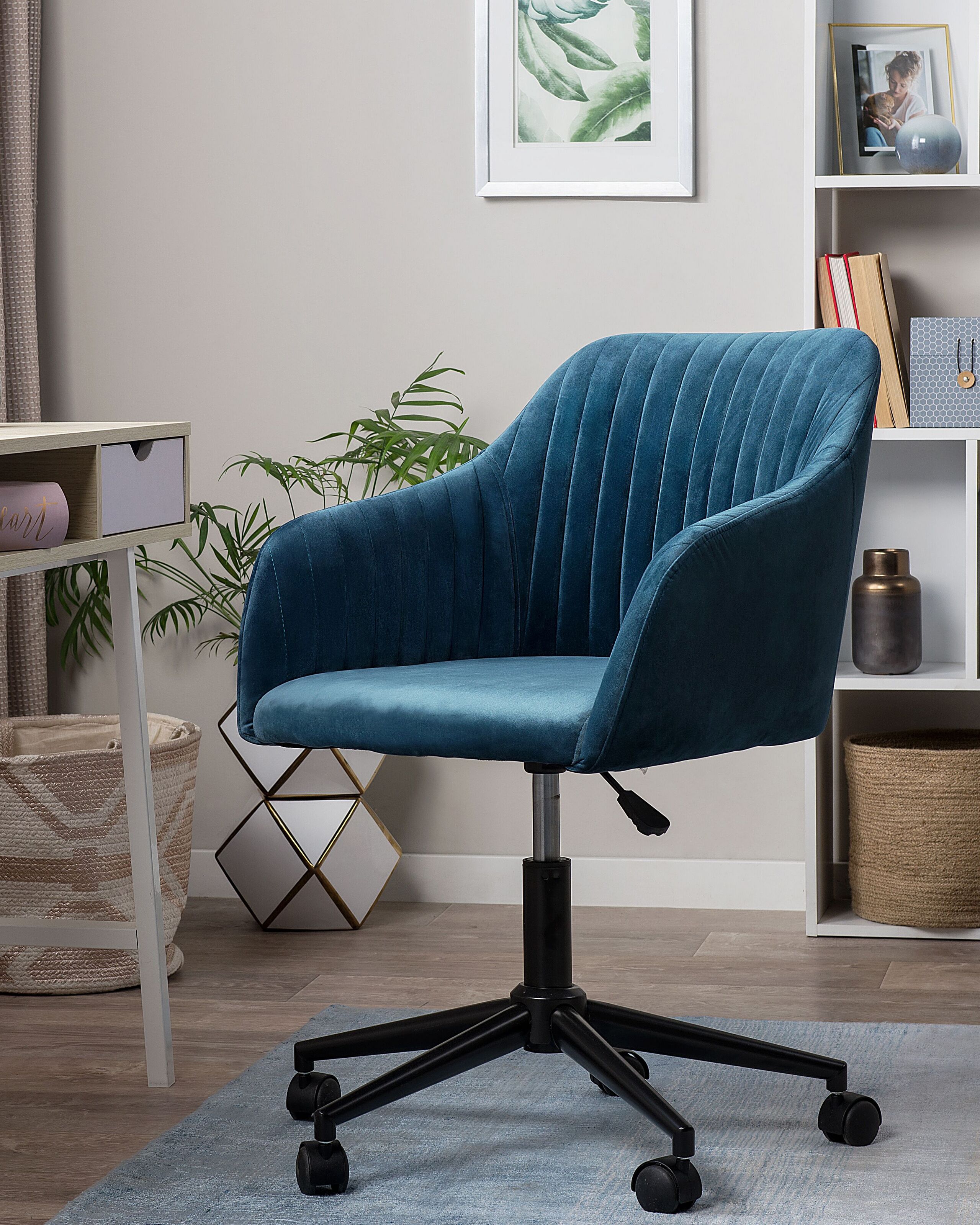 Scaun de birou - Office chair VENICE Velvet Navy Blue
