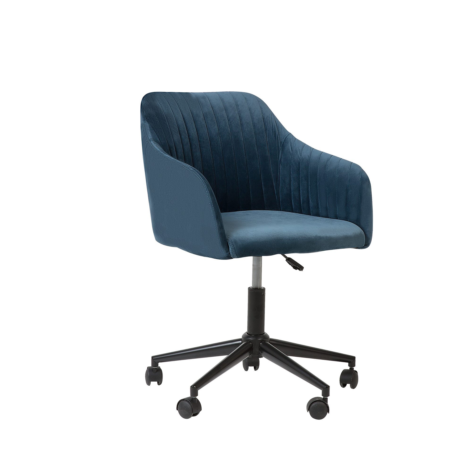 Office chair VENICE Velvet Navy Blue [2]