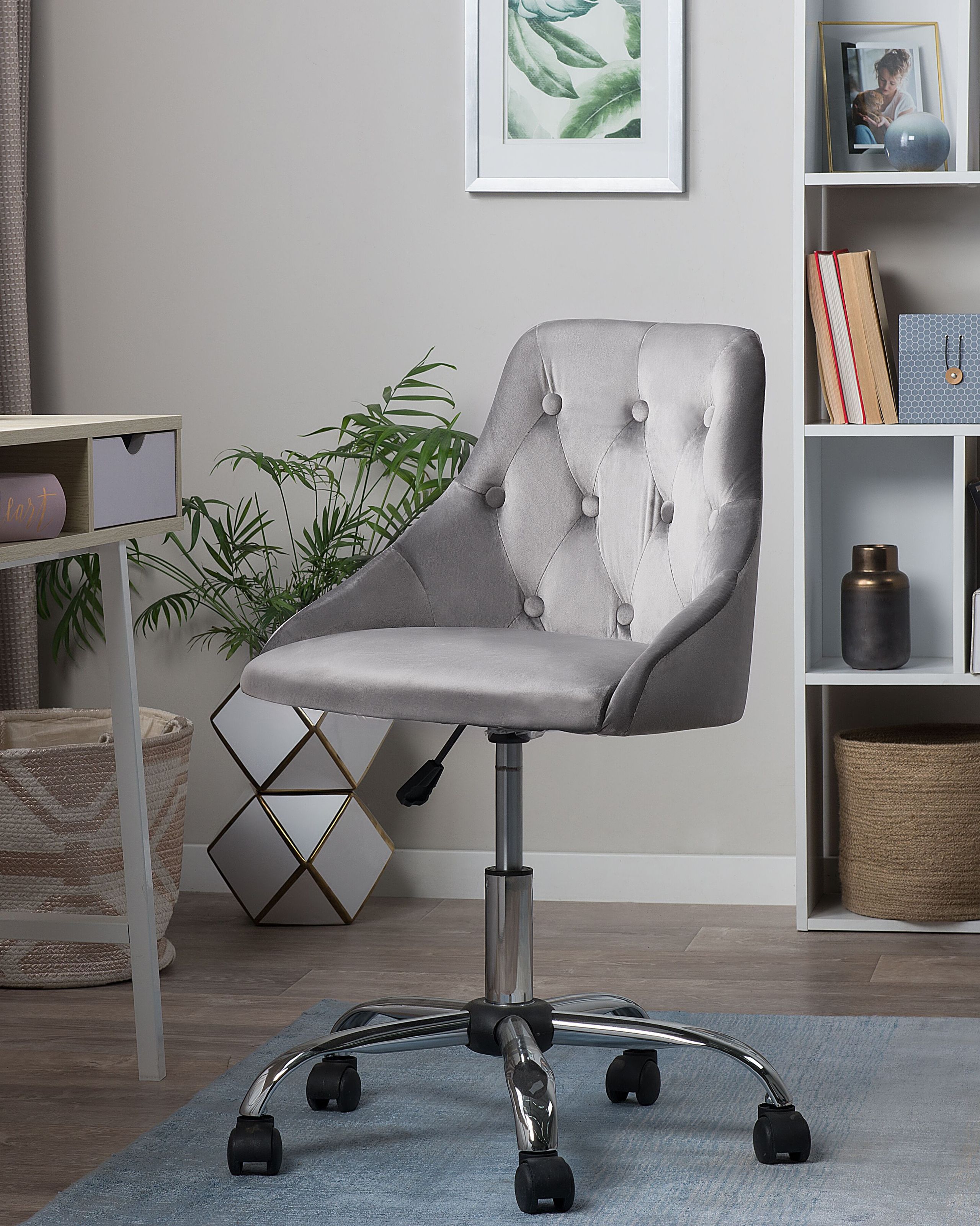 Scaun de birou - Office chair PARRISH Velvet Grey