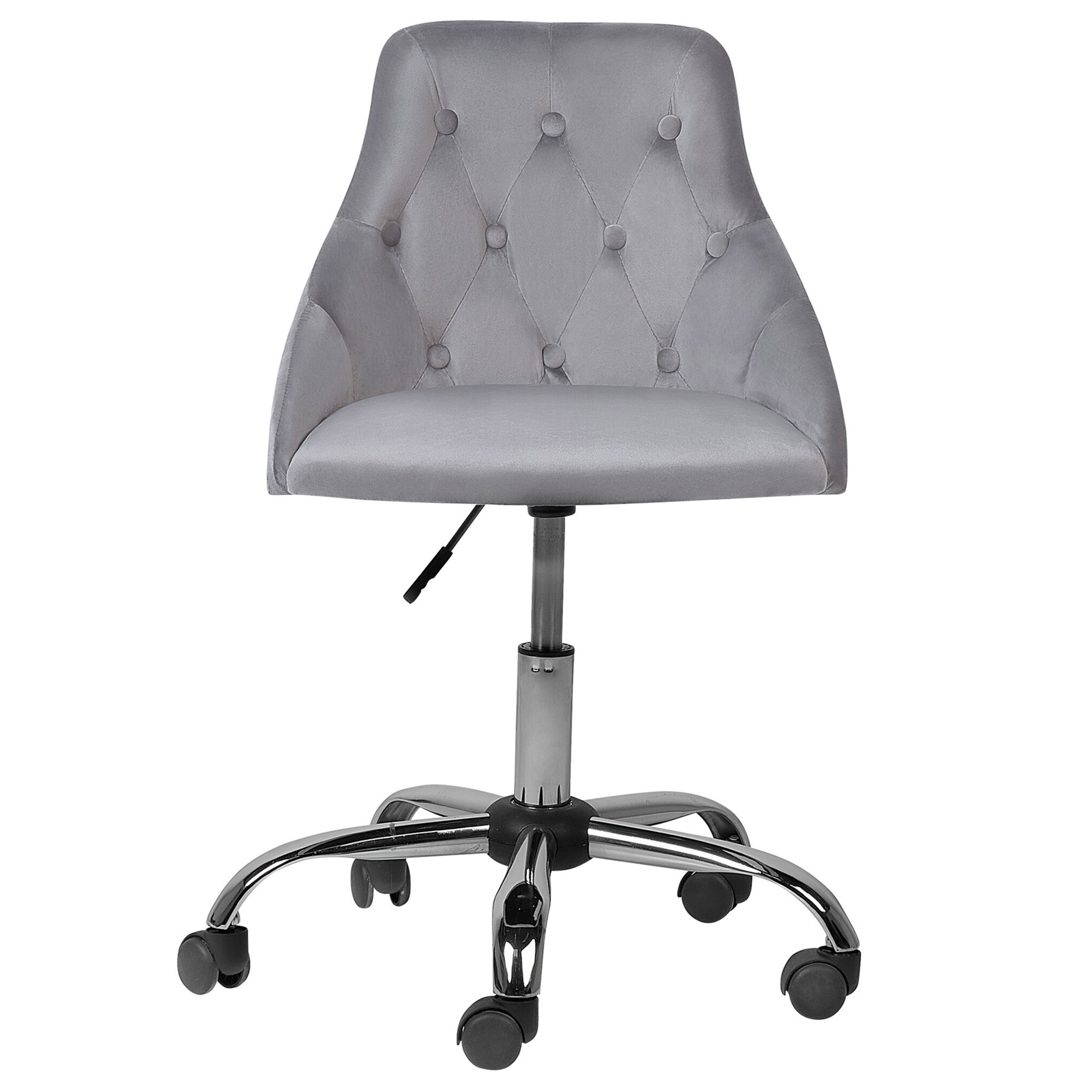 Office chair PARRISH Velvet Grey [4]